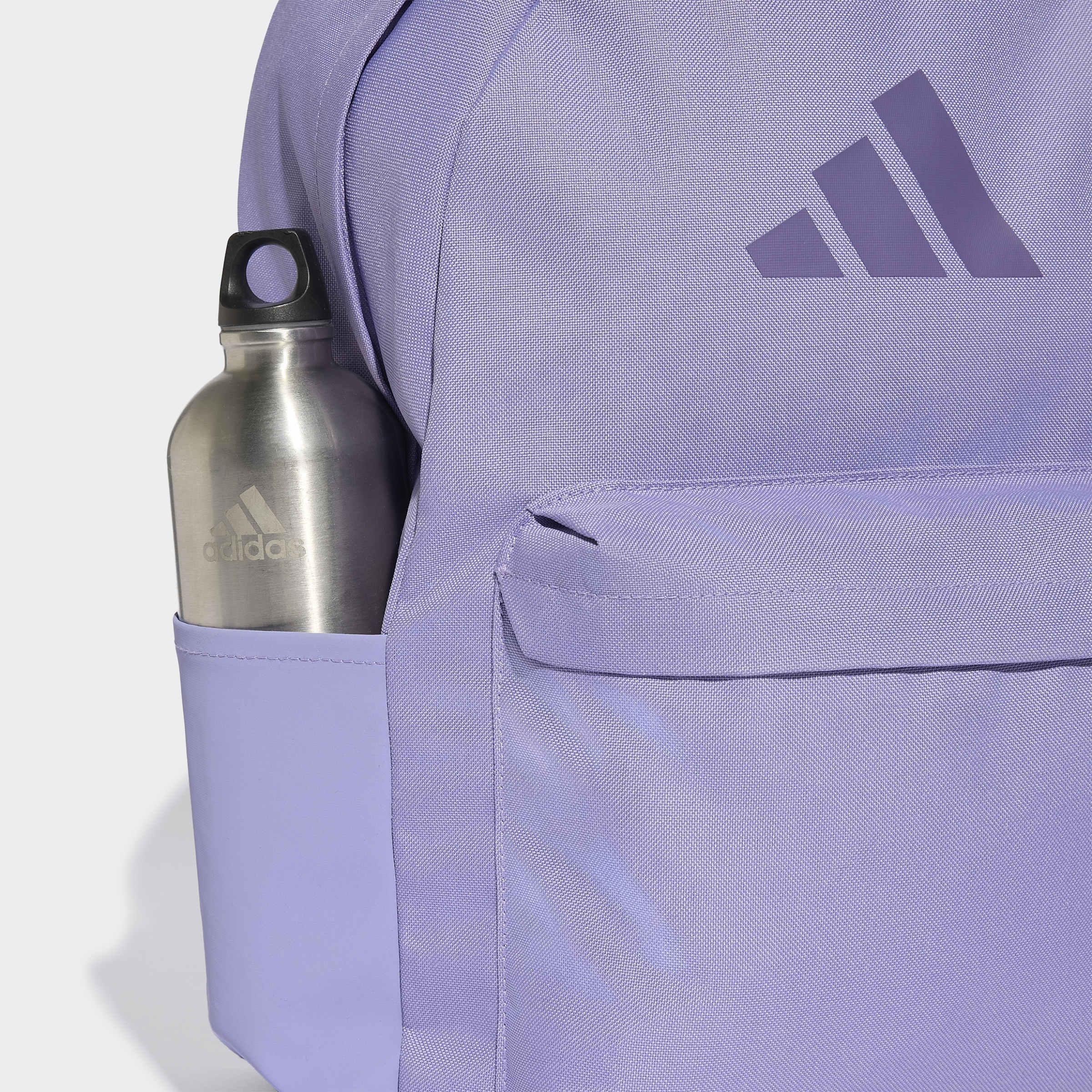 Unisex Classic 3 Bar Logo Backpack, Purple, A701_ONE, large image number 3
