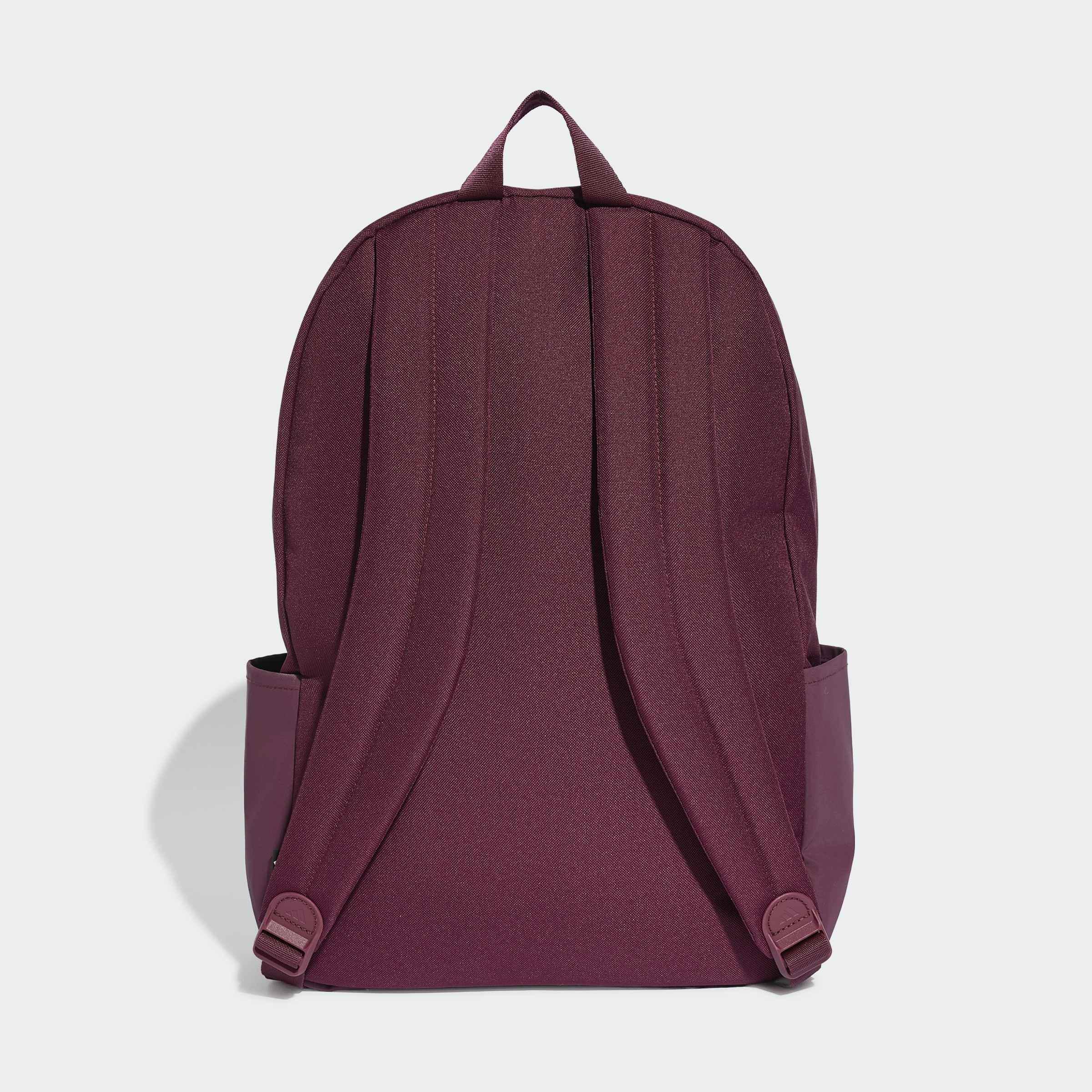 Unisex Classic 3 Bar Logo Backpack, Burgundy