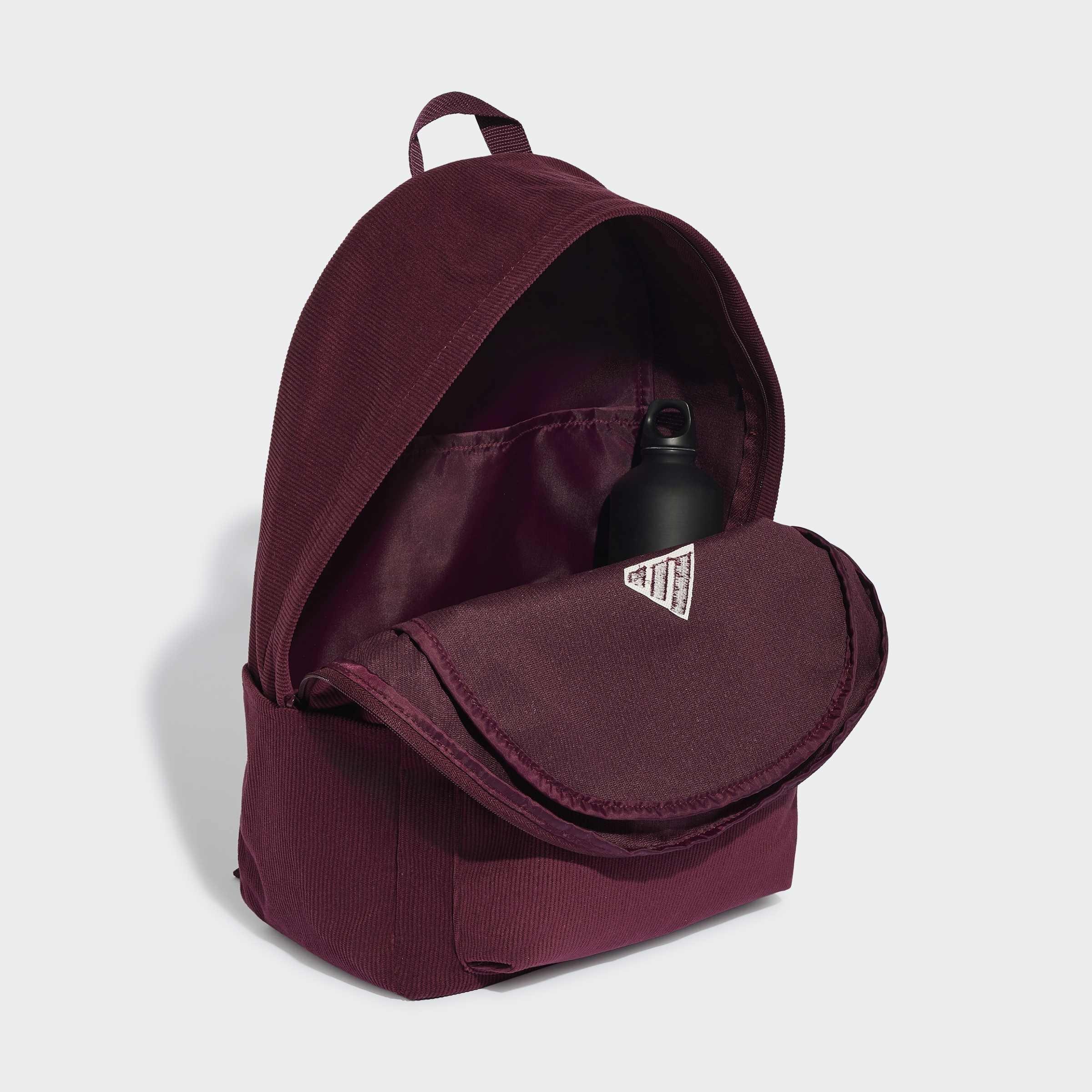 Unisex Essentials Material Backpack, Burgundy, A701_ONE, large image number 3