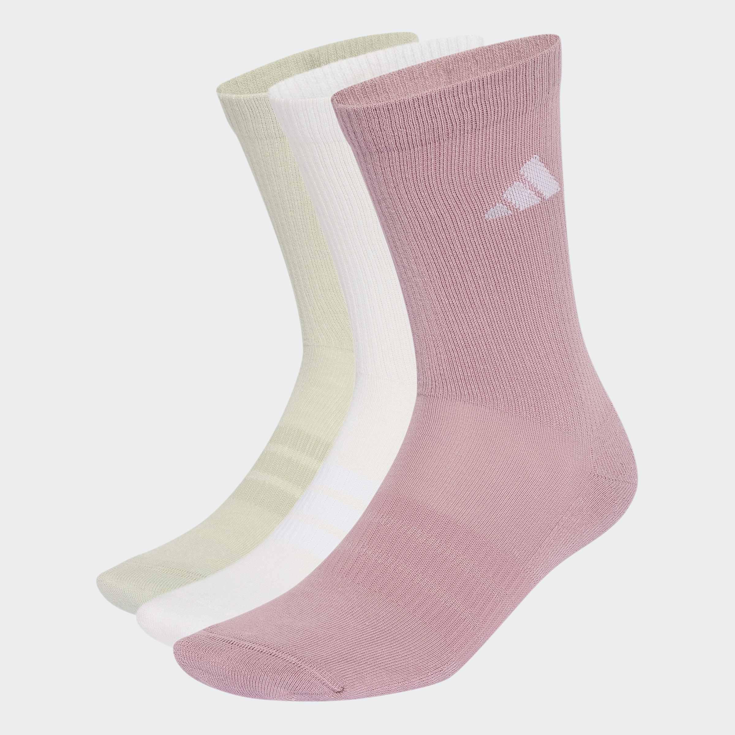 Unisex Cushioned Sportswear Crew Socks 3 Pair Pack, Multicolour