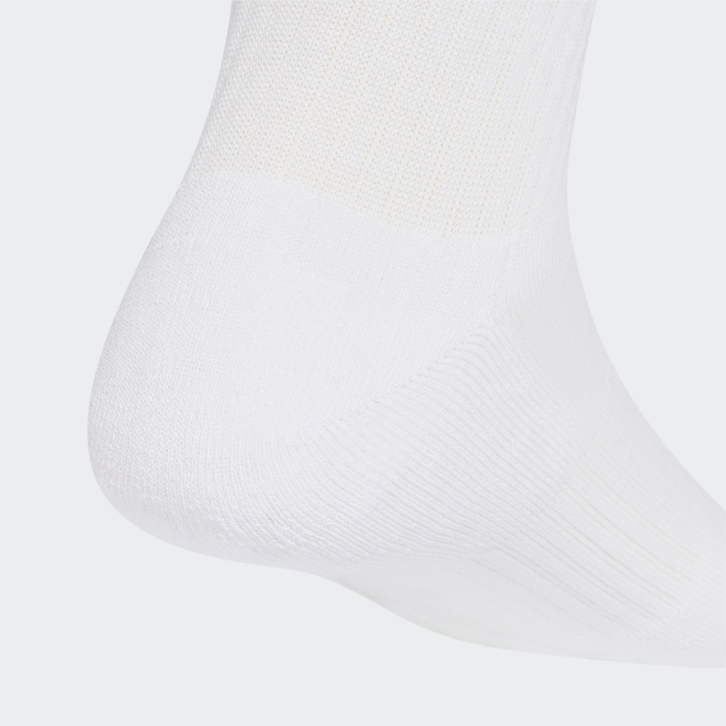 Unisex 3-Stripes Cushioned Crew Socks 3 Pair Pack, Multicolour, A701_ONE, large image number 2