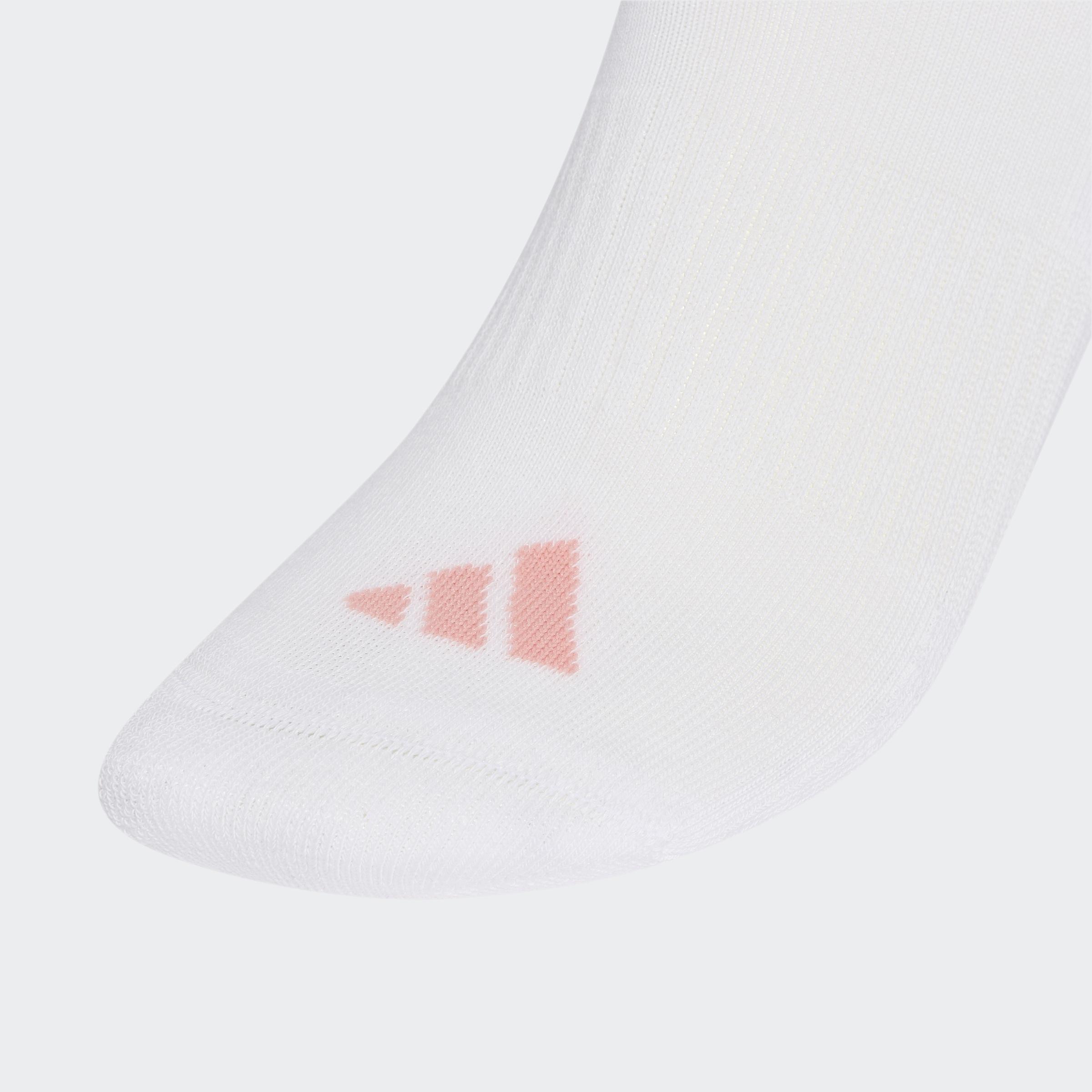 Unisex 3-Stripes Cushioned Crew Socks 3 Pair Pack, Multicolour, A701_ONE, large image number 3
