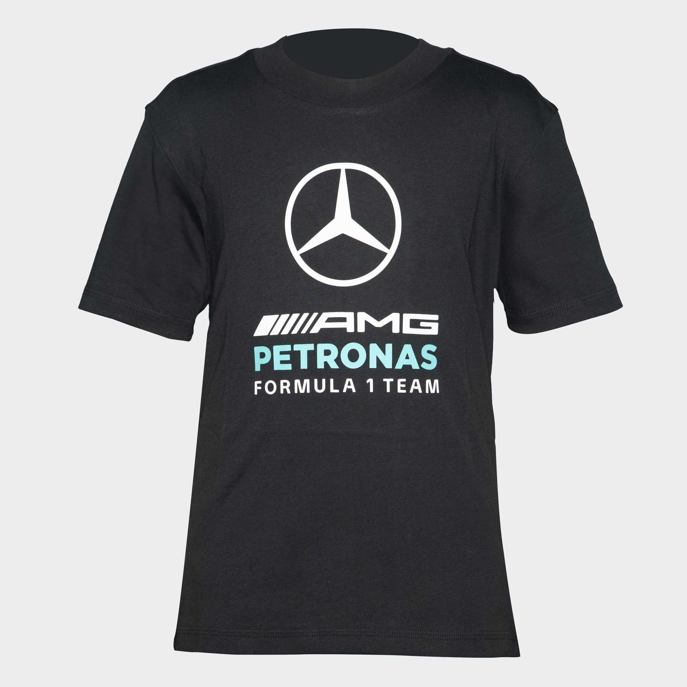 Kids Unisex Mercedes - AMG Petronas Formula 1 Team Dna Graphic T-Shirt, Black