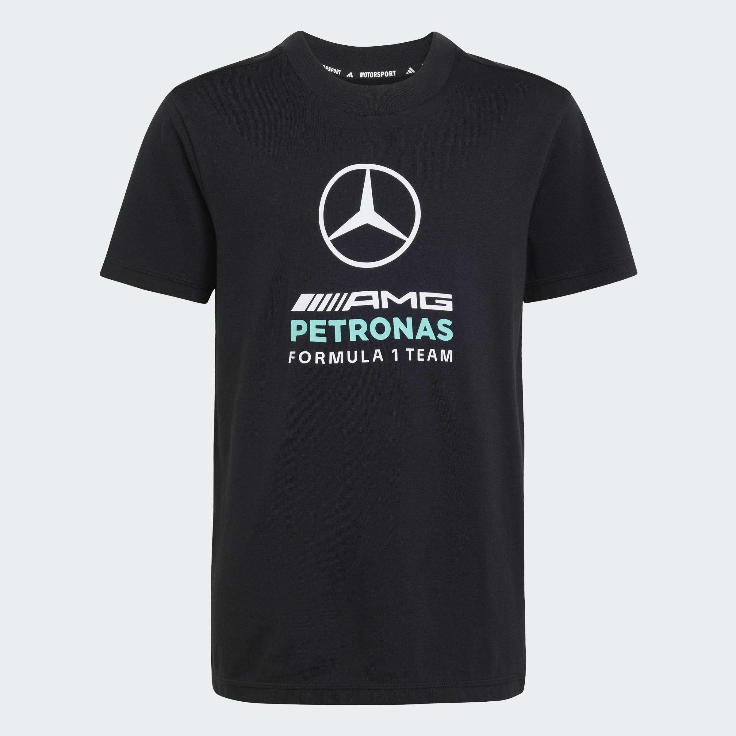 Kids Unisex Mercedes - AMG Petronas Formula 1 Team Dna Graphic T-Shirt, Black