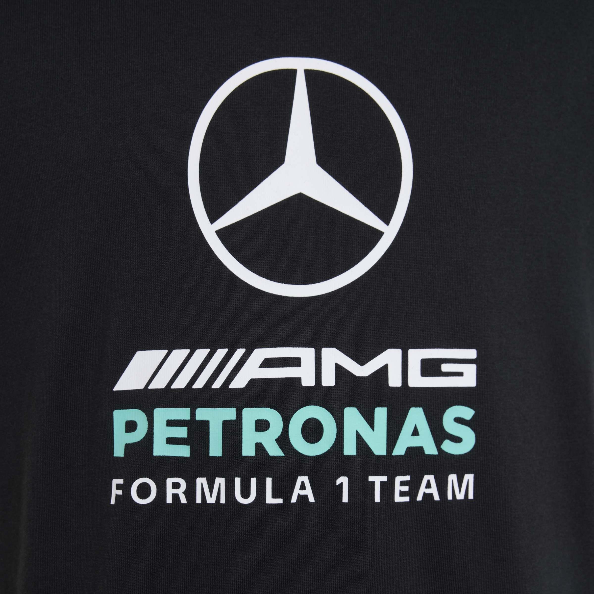 Kids Unisex Mercedes - AMG Petronas Formula 1 Team Dna Graphic T-Shirt, Black, A701_ONE, large image number 3