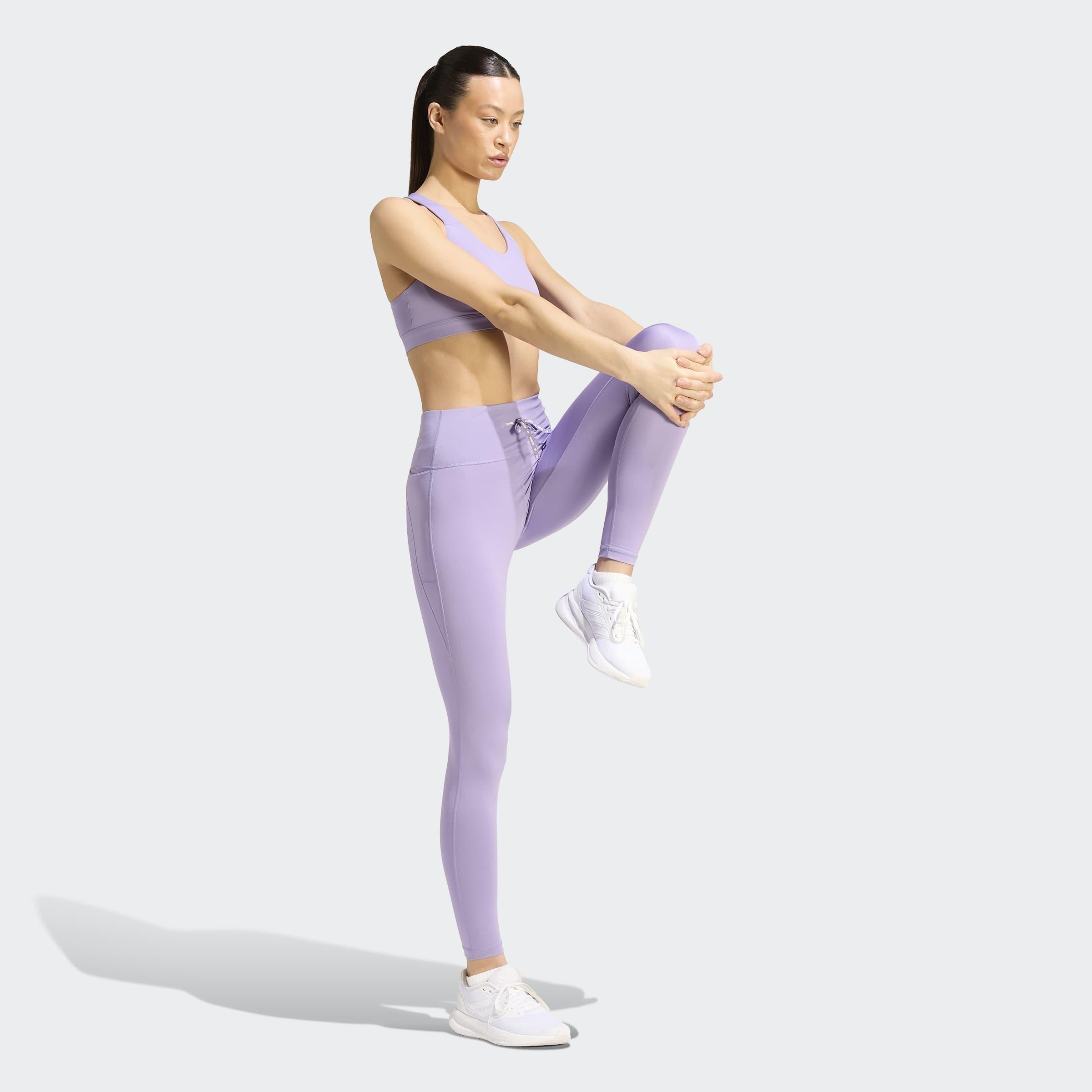 Run Essentials Full Length Leggings, Purple, A701_ONE, large image number 5