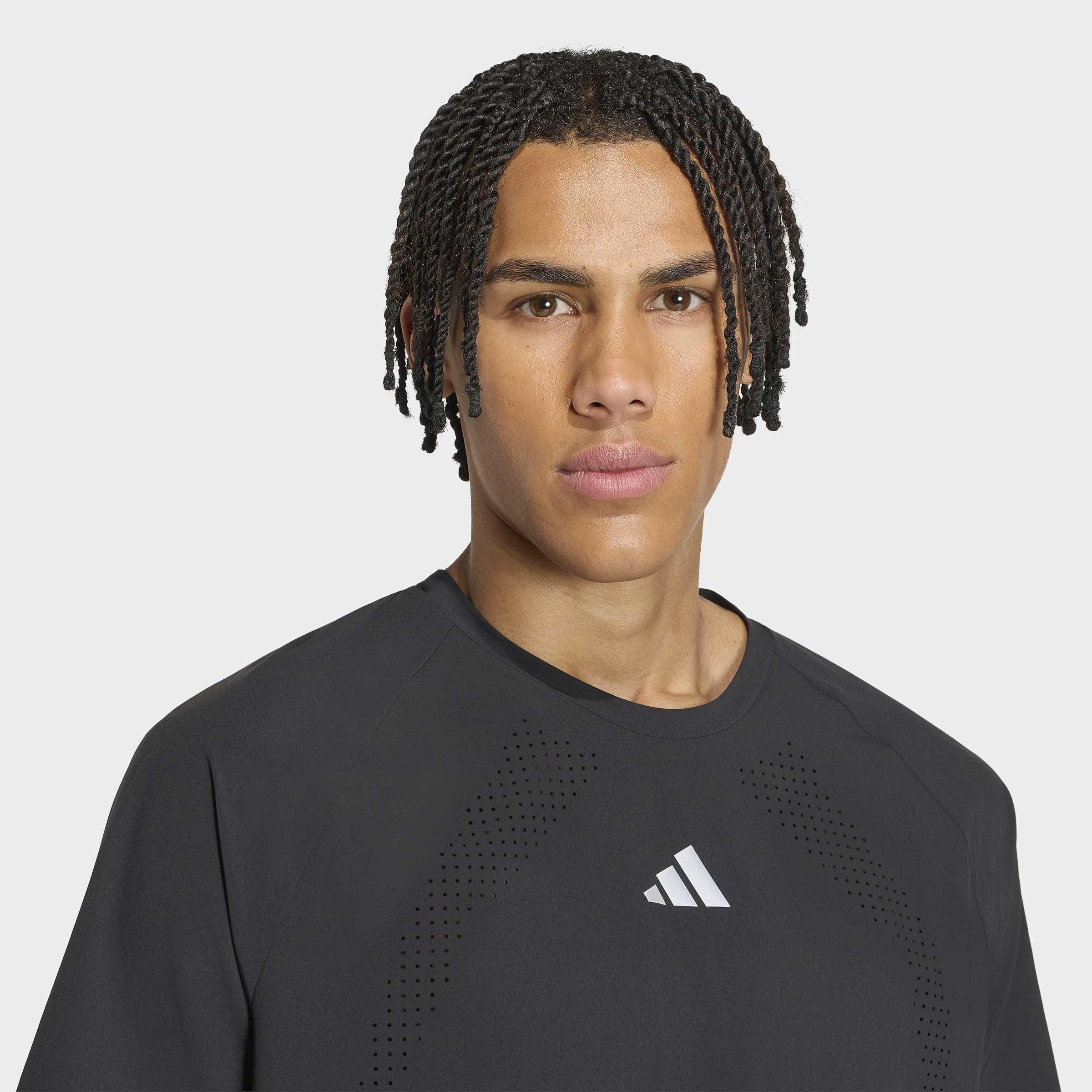 adi365 Aspyre Running T-Shirt, Black, A701_ONE, large image number 3