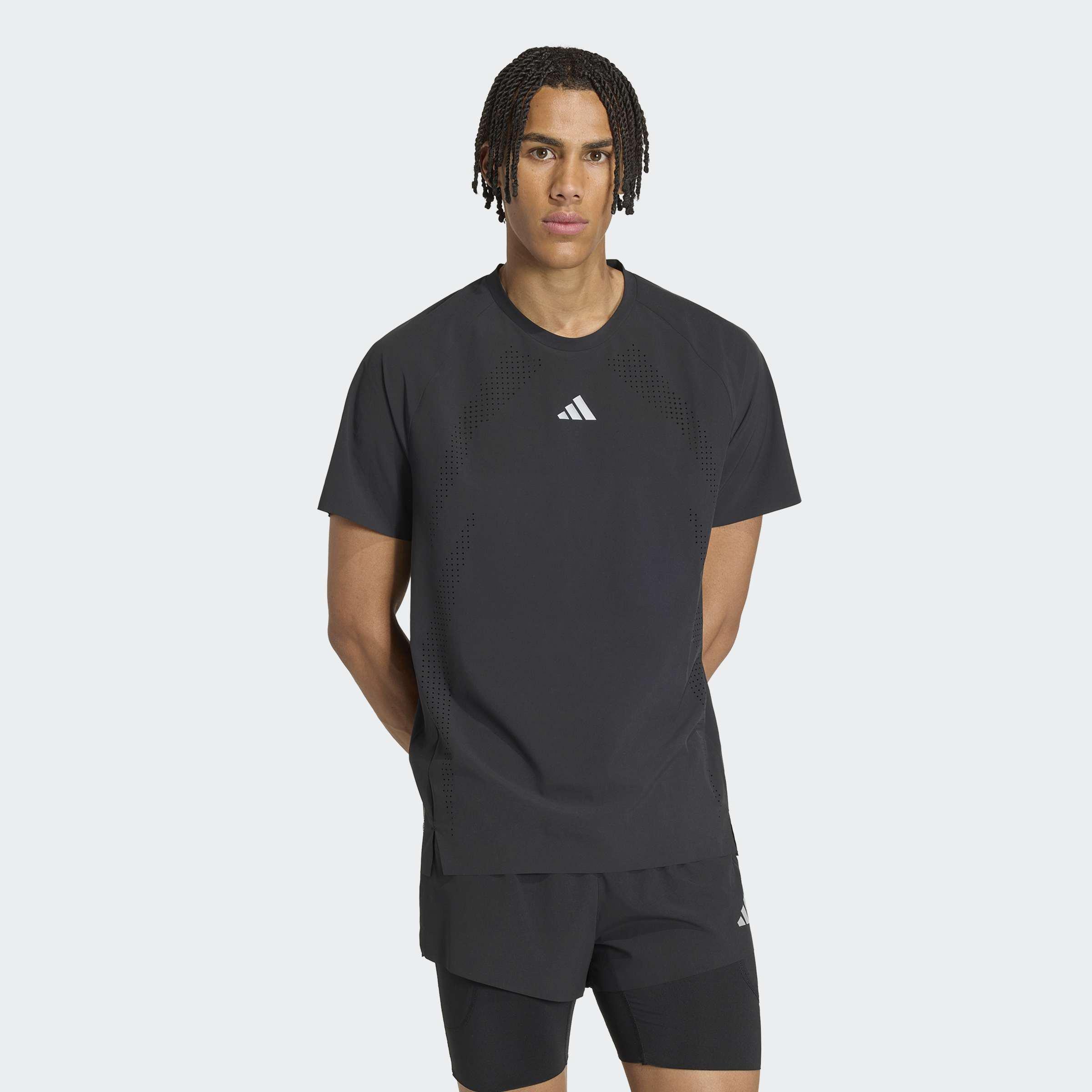 adi365 Aspyre Running T-Shirt, Black, A701_ONE, large image number 4