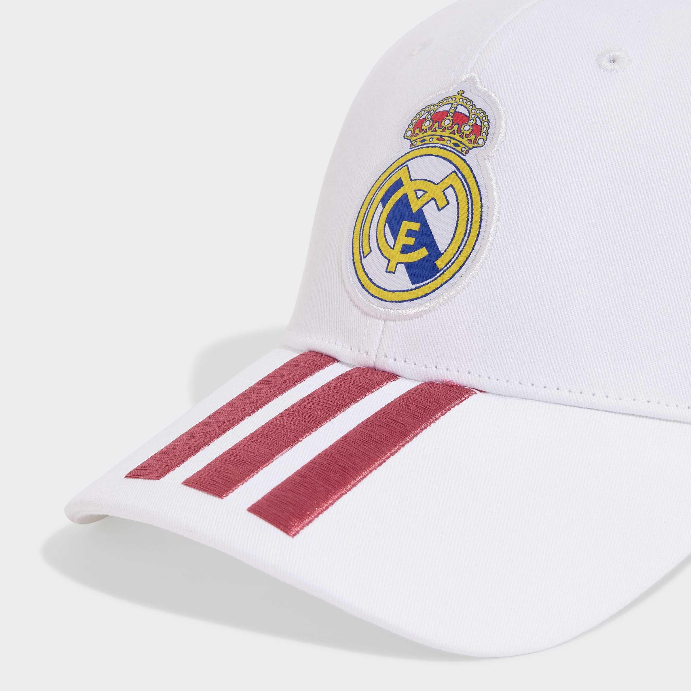 Unisex Real Madrid Baseball Cap, White, A701_ONE, large image number 2