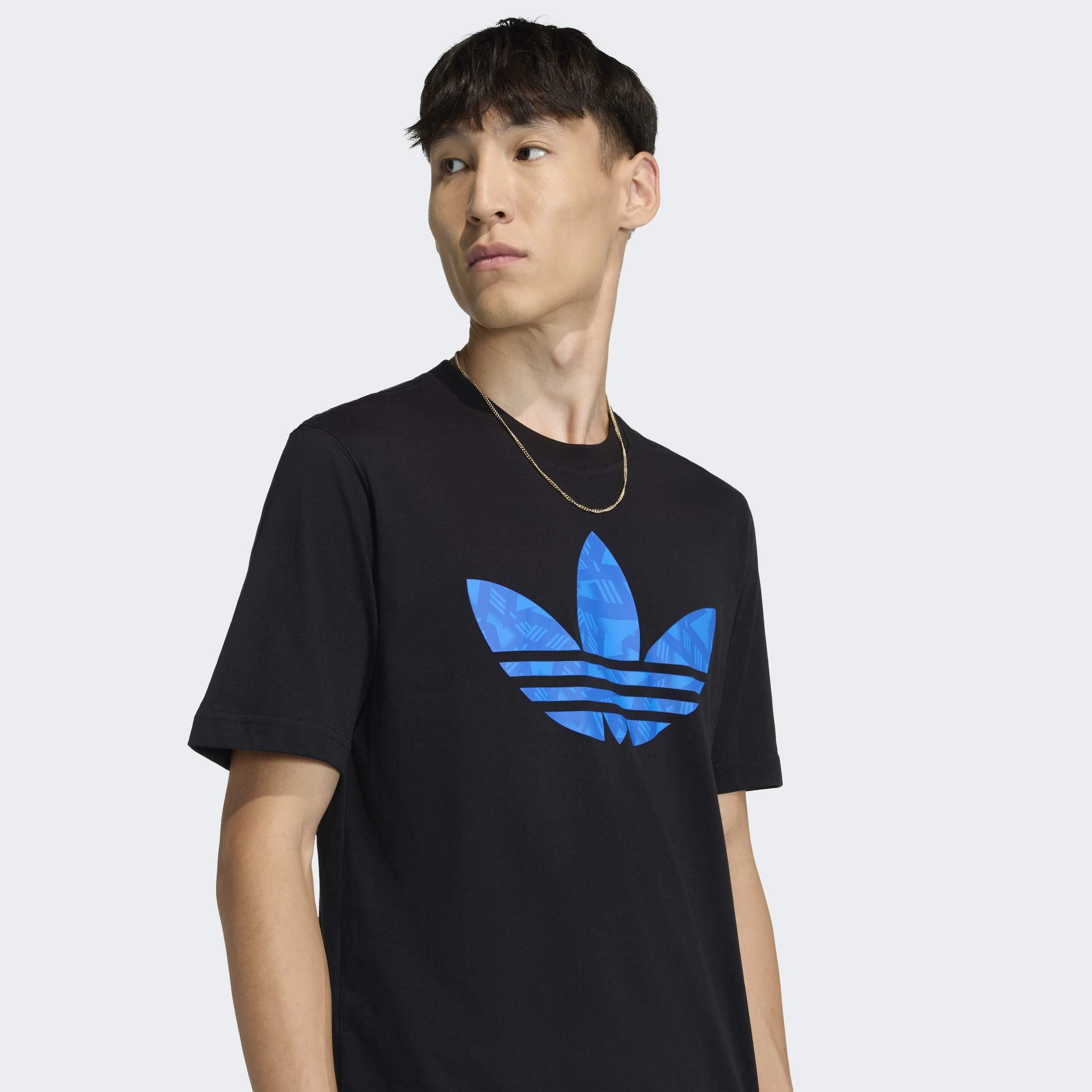Trefoil Series T-Shirt, Black, A701_ONE, large image number 3