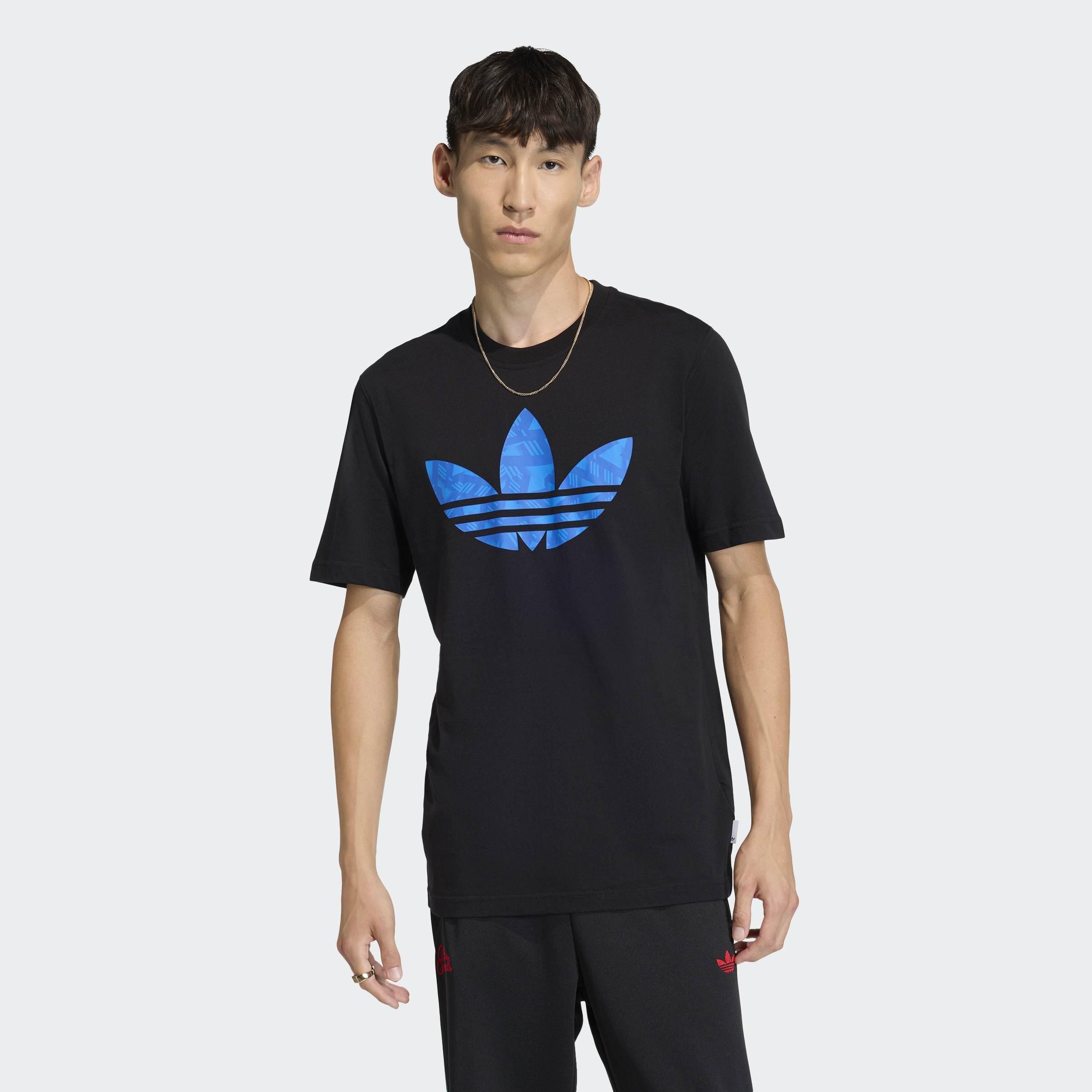 Trefoil Series T-Shirt, Black, A701_ONE, large image number 4