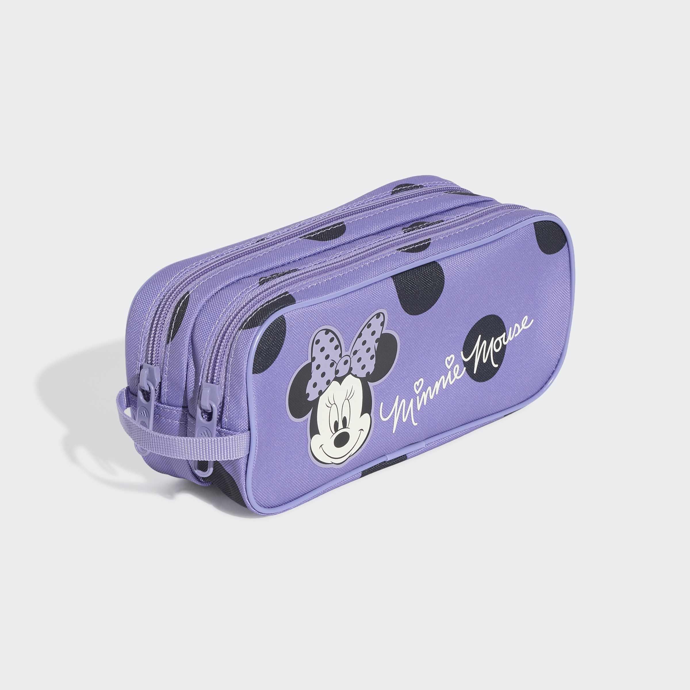 Kids Unisex adidas Disney Minnie Mouse Pencil Case, Purple, A701_ONE, medium