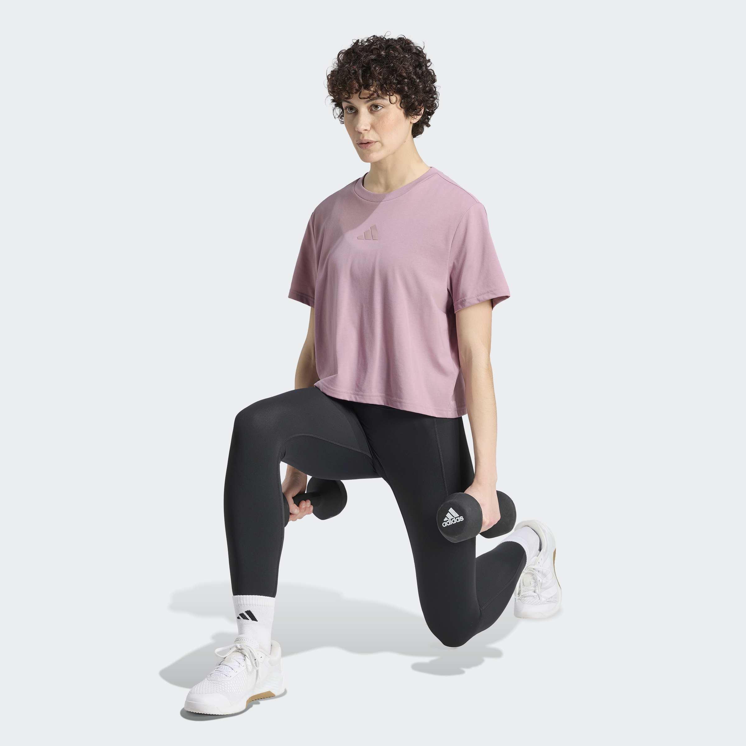 CLIMACOOL Training Graphic T-Shirt, Purple, A701_ONE, large image number 5
