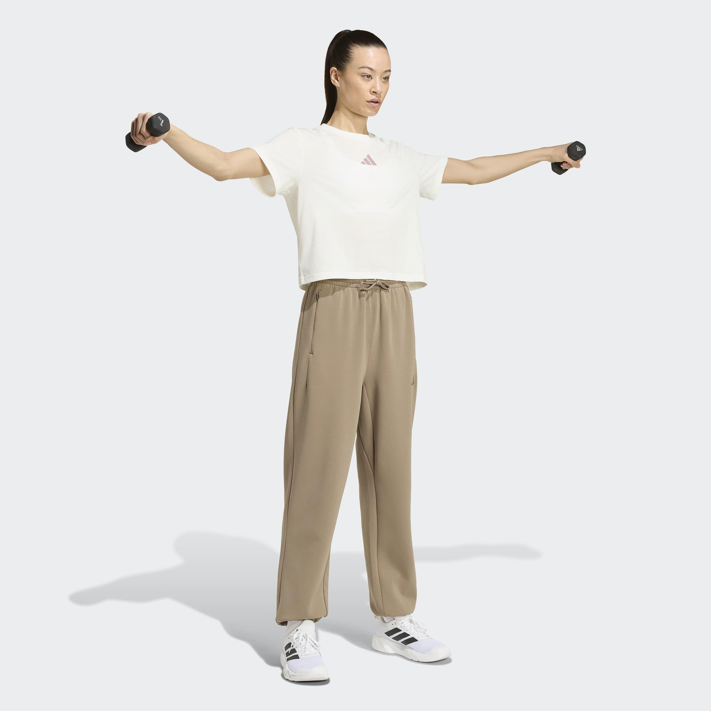 CLIMACOOL Training Graphic T-Shirt, White, A701_ONE, large image number 4