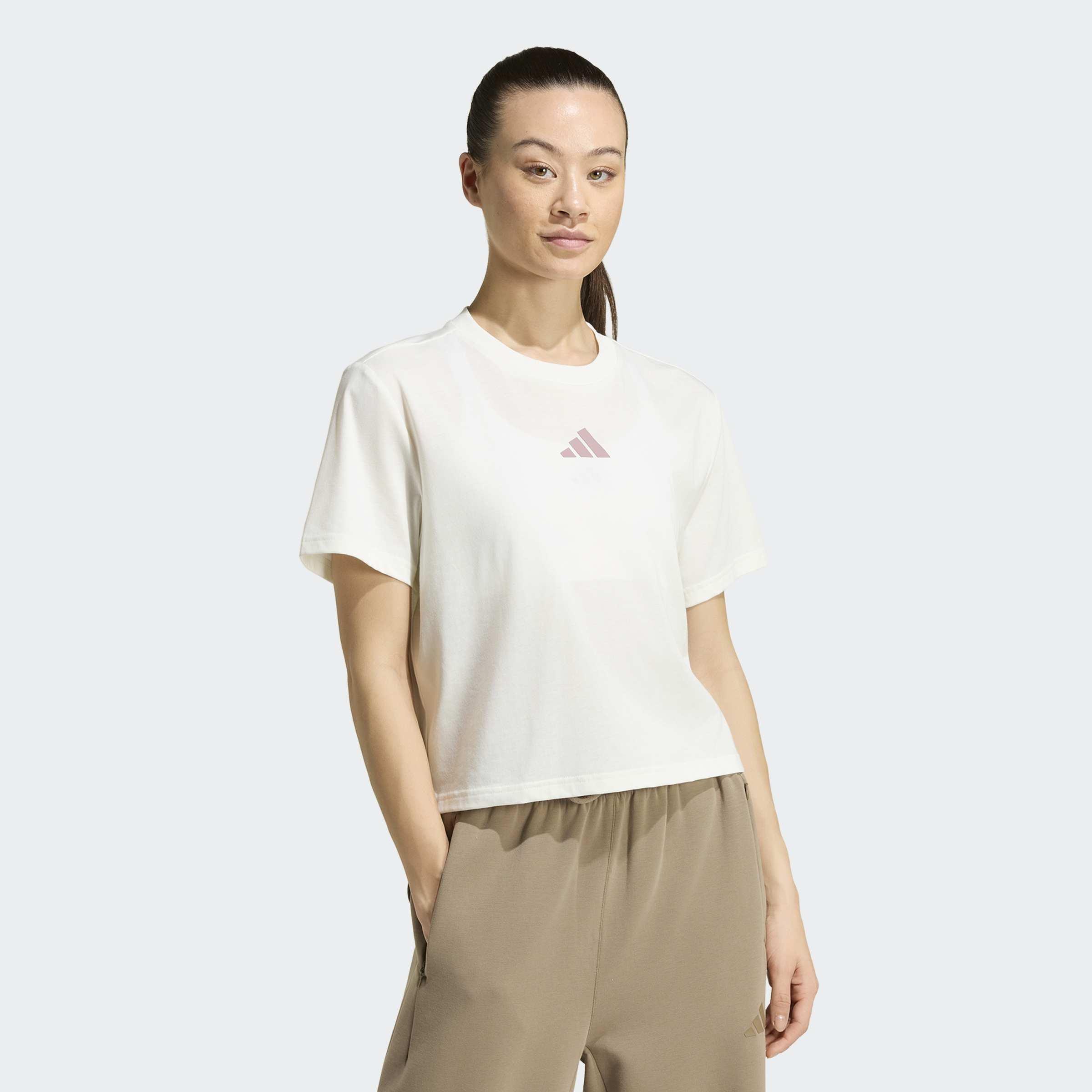 CLIMACOOL Training Graphic T-Shirt, White, A701_ONE, large image number 5