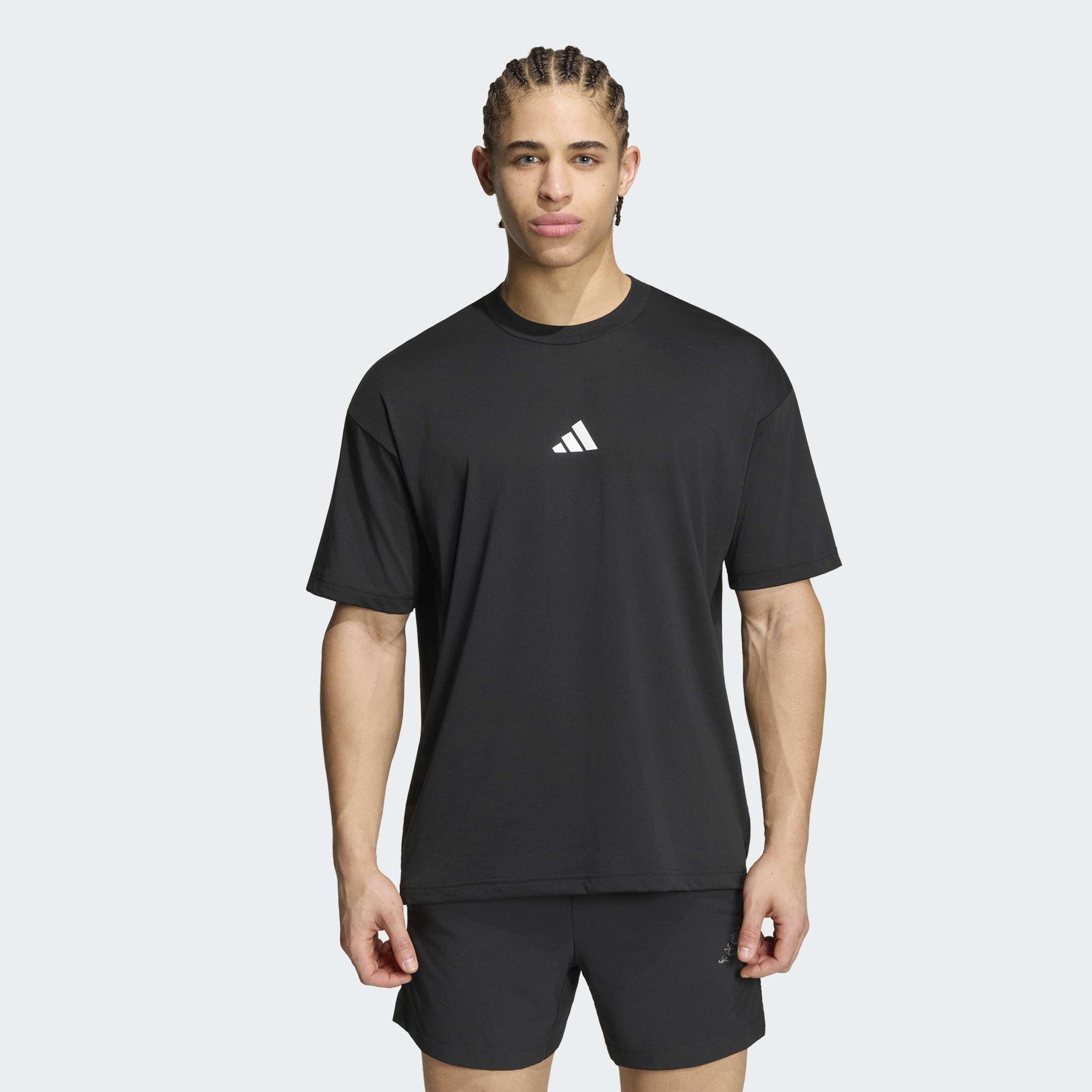 Climacool Primelift Training Graphic T-Shirt, Black, A701_ONE, large image number 5