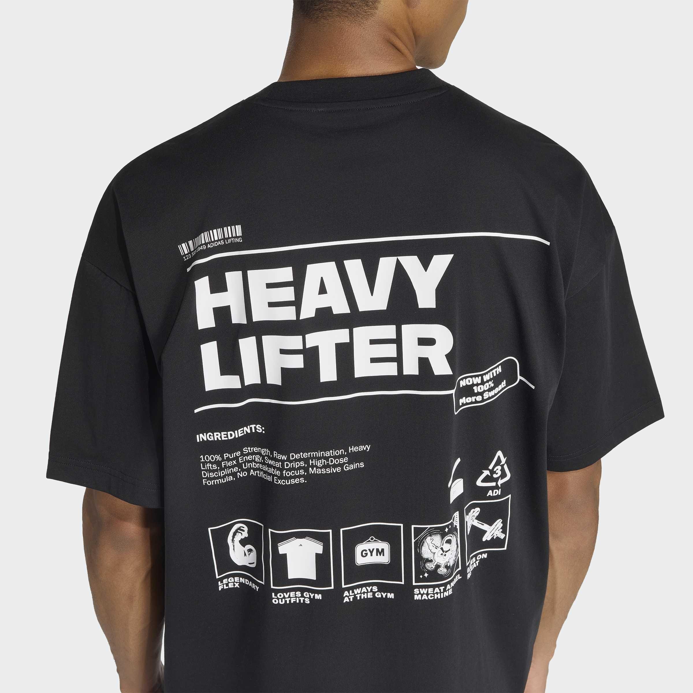 Climacool Fun Training Graphic T-Shirt, Black, A701_ONE, large image number 2