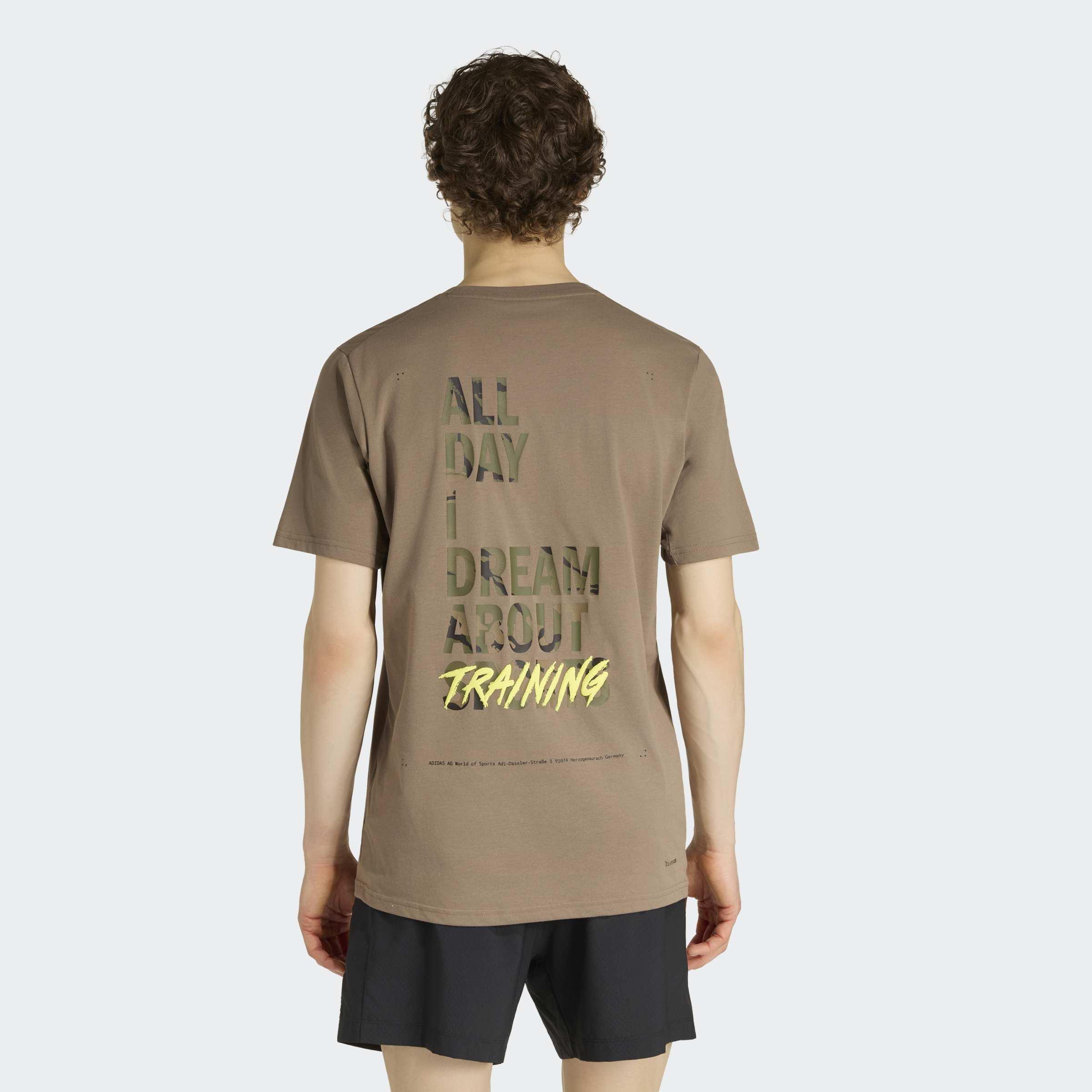 Climacool Camo Training Graphic T-Shirt, Beige