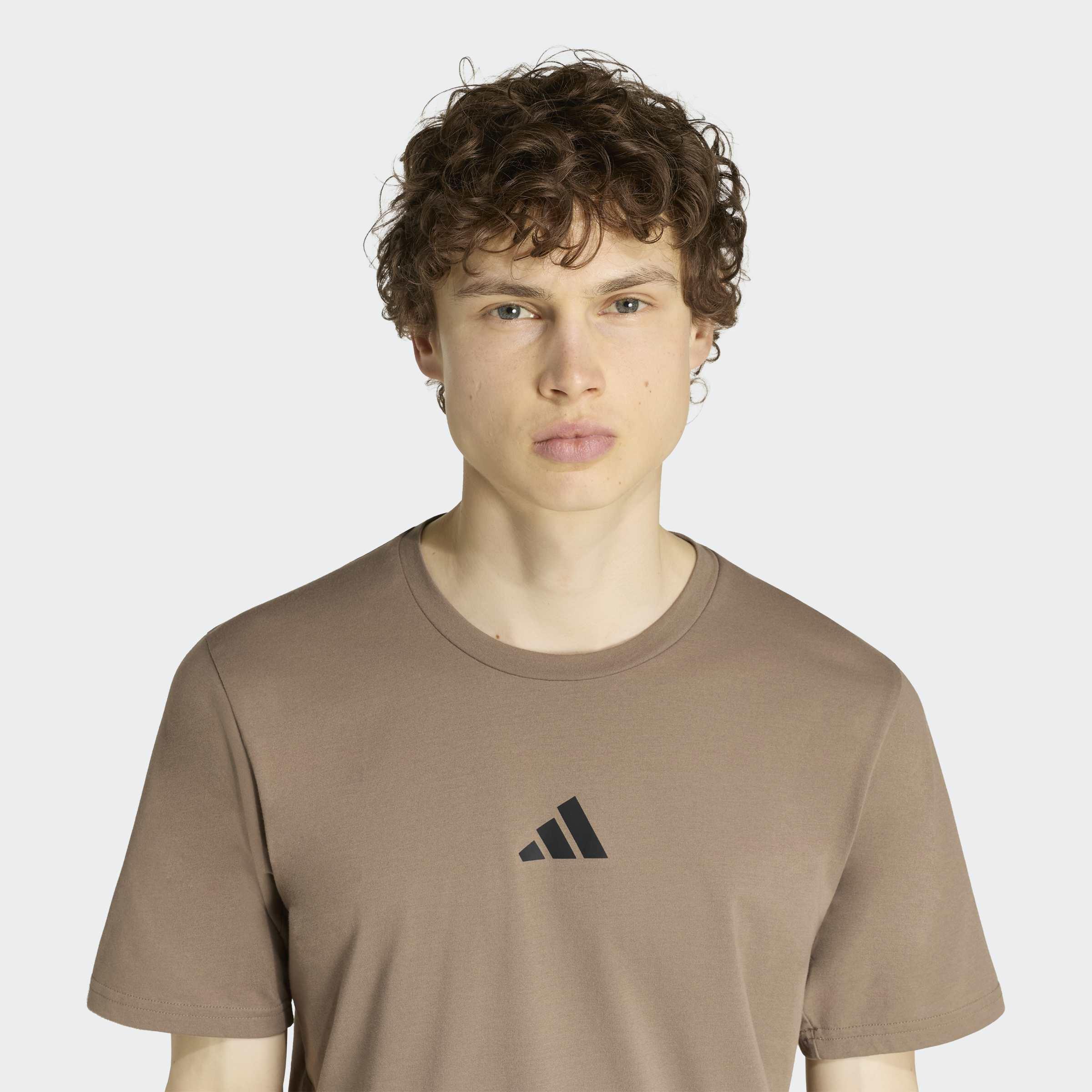 Climacool Camo Training Graphic T-Shirt, Beige, A701_ONE, large image number 3