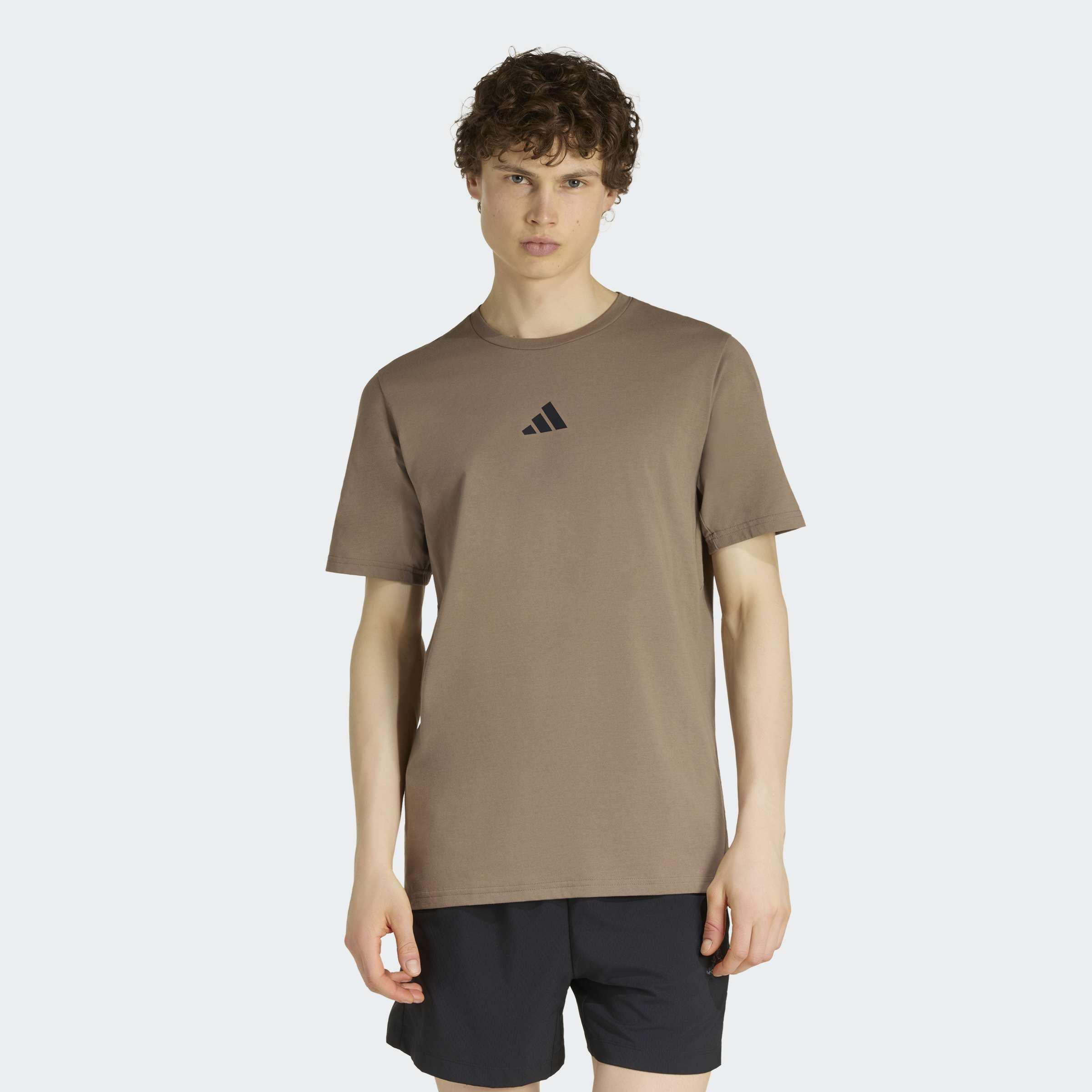 Climacool Camo Training Graphic T-Shirt, Beige, A701_ONE, large image number 5