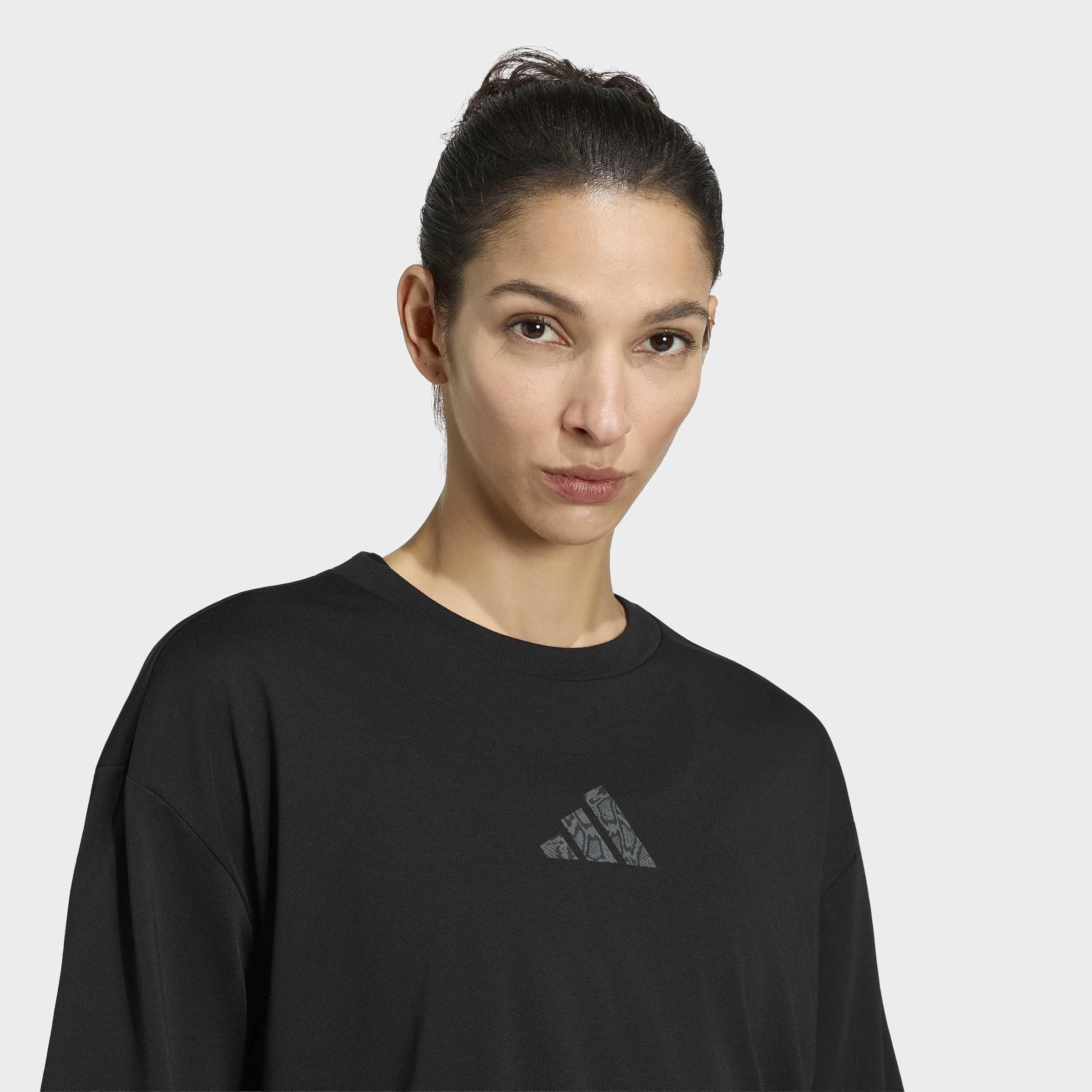 Climacool Animal Training Graphic T-Shirt, Black, A701_ONE, large image number 2