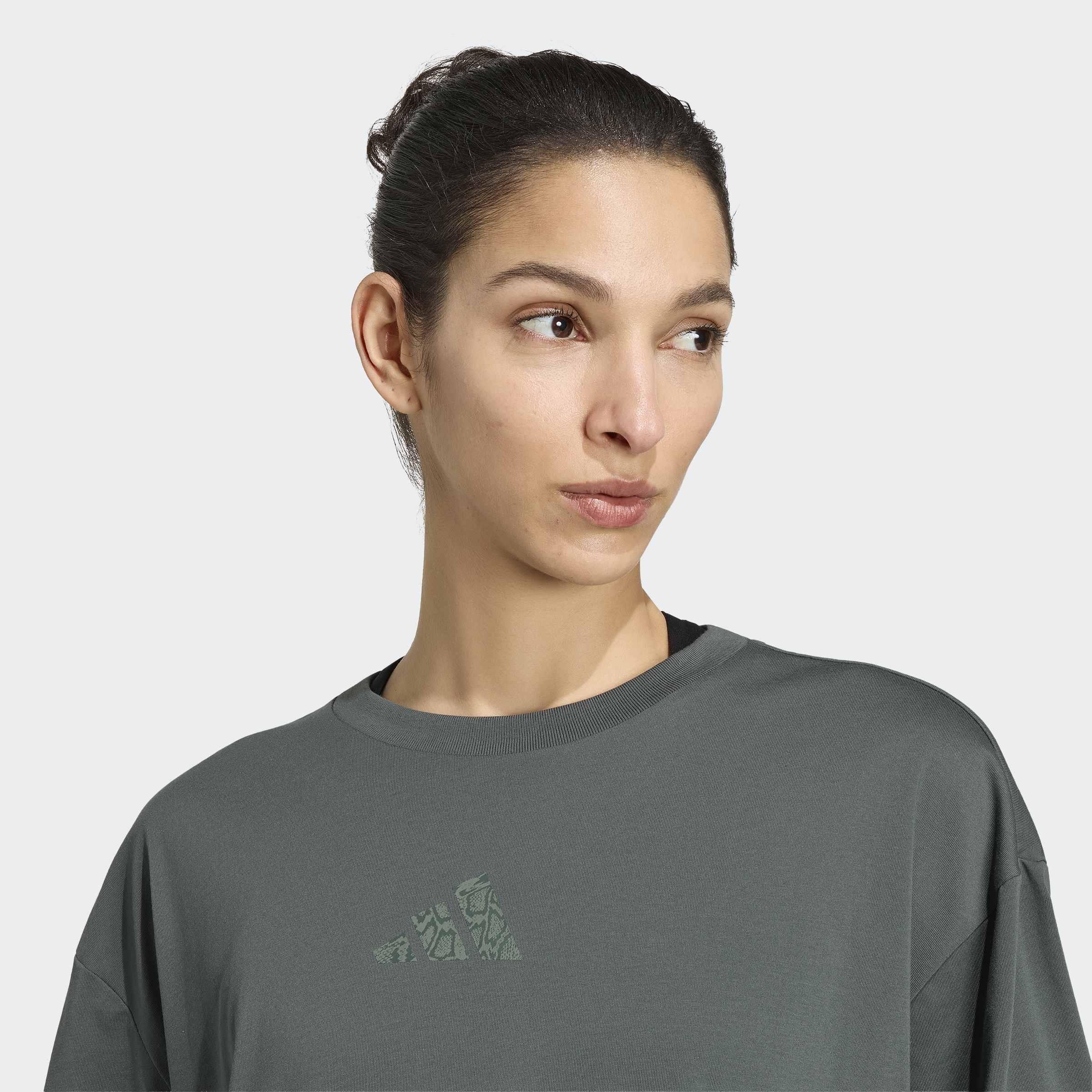 Climacool Animal Training Graphic T-Shirt, Grey, A701_ONE, large image number 3