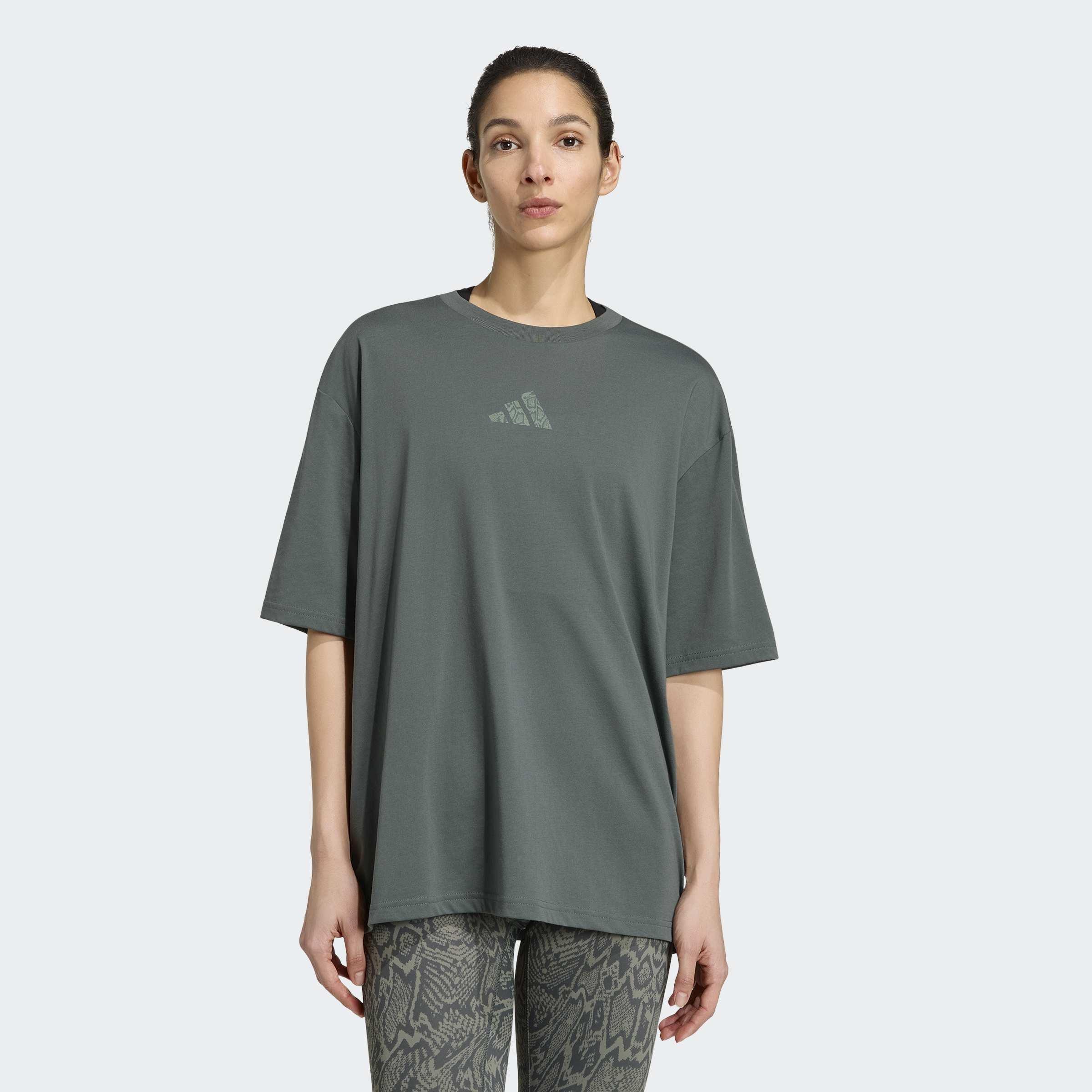 Climacool Animal Training Graphic T-Shirt, Grey, A701_ONE, large image number 4