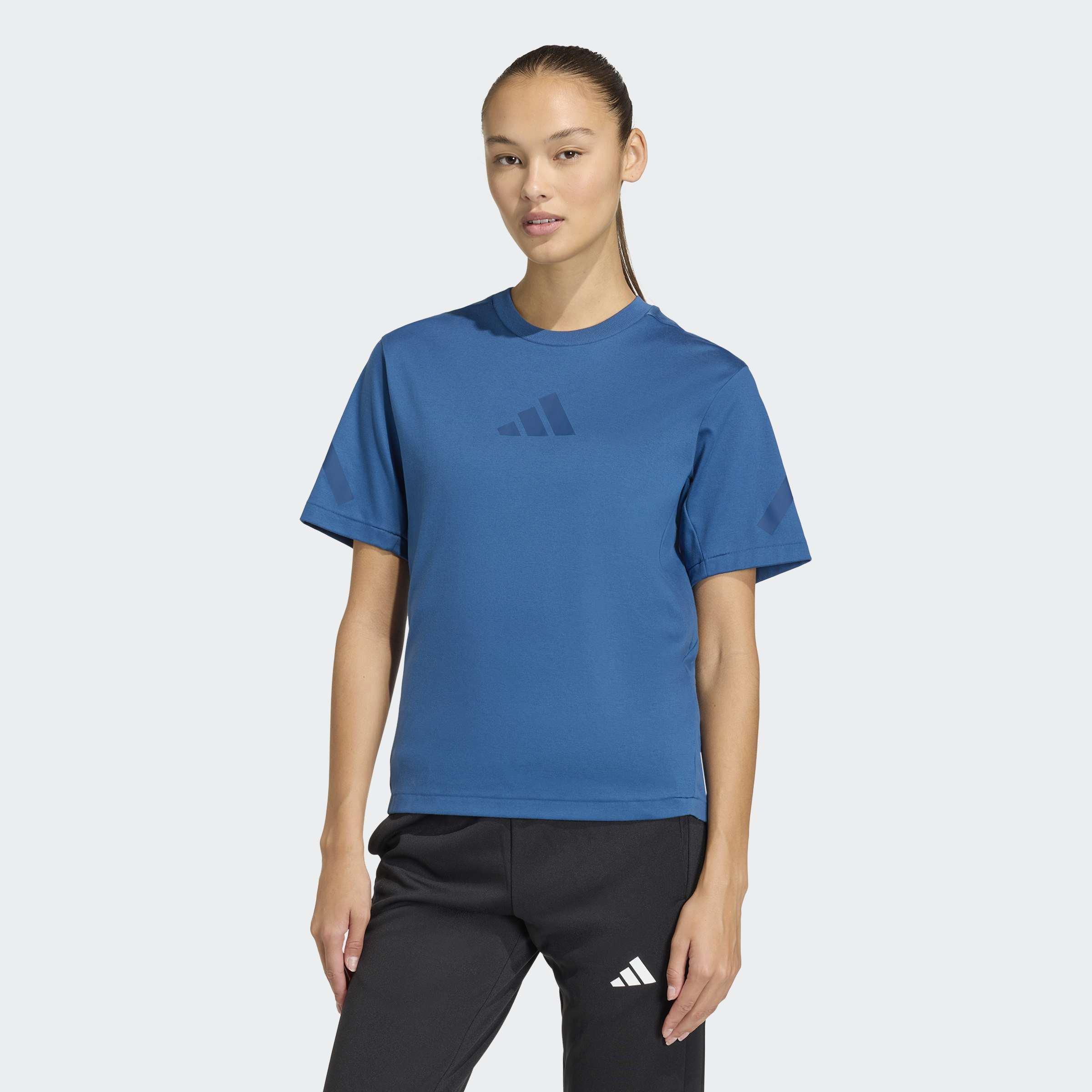 adidas Z.N.E. T-Shirt, Blue, A701_ONE, large image number 3