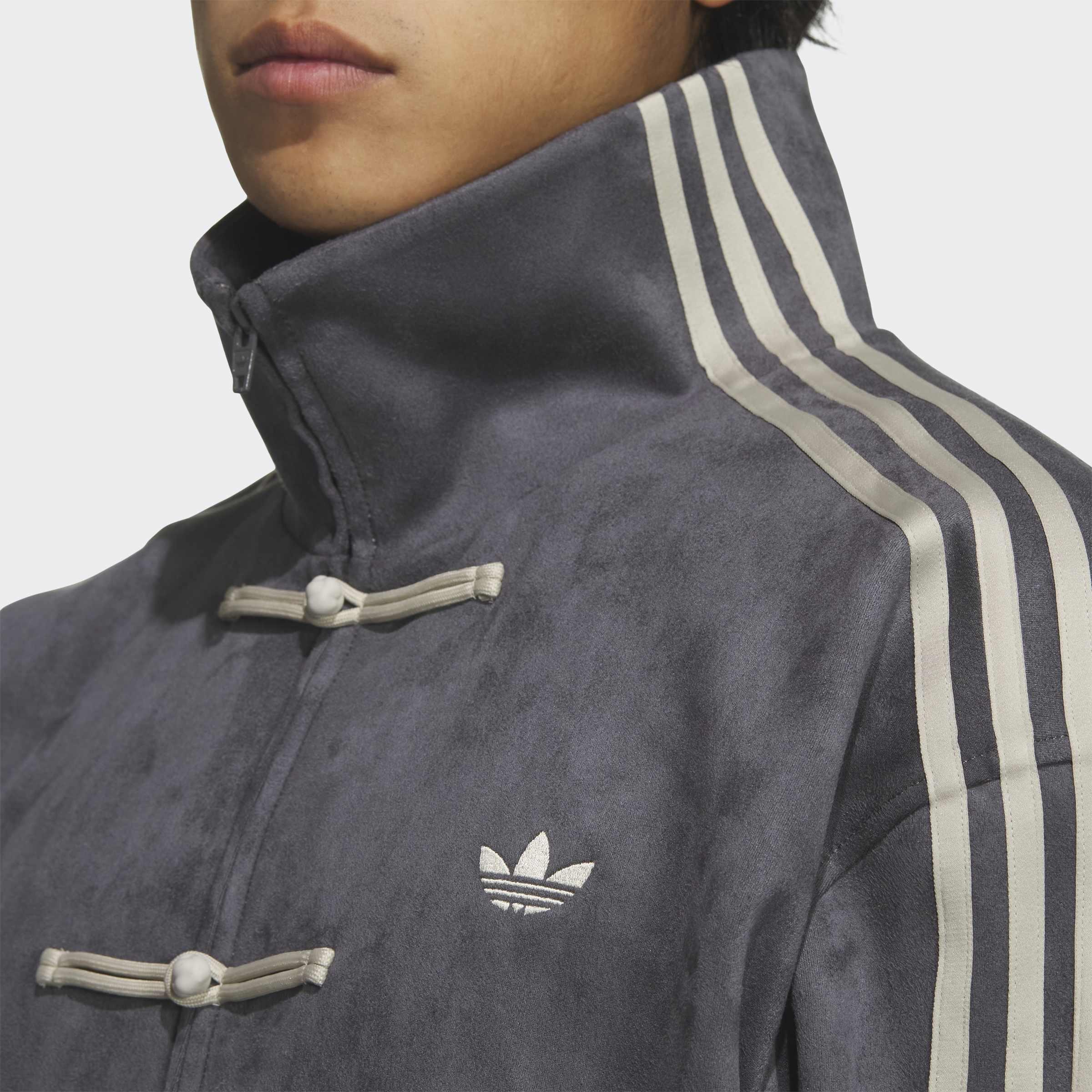 Unisex Chinese New Year Jacket, Grey, A701_ONE, large image number 3