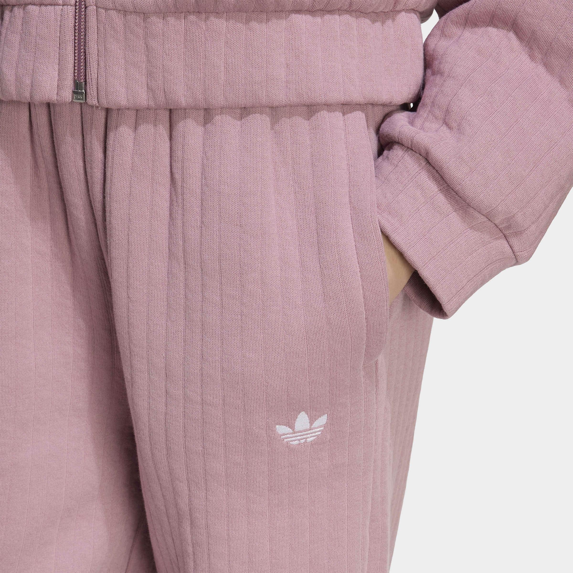 Kids Loose Wide Leg Padded Rib Joggers, Purple, A701_ONE, large image number 2