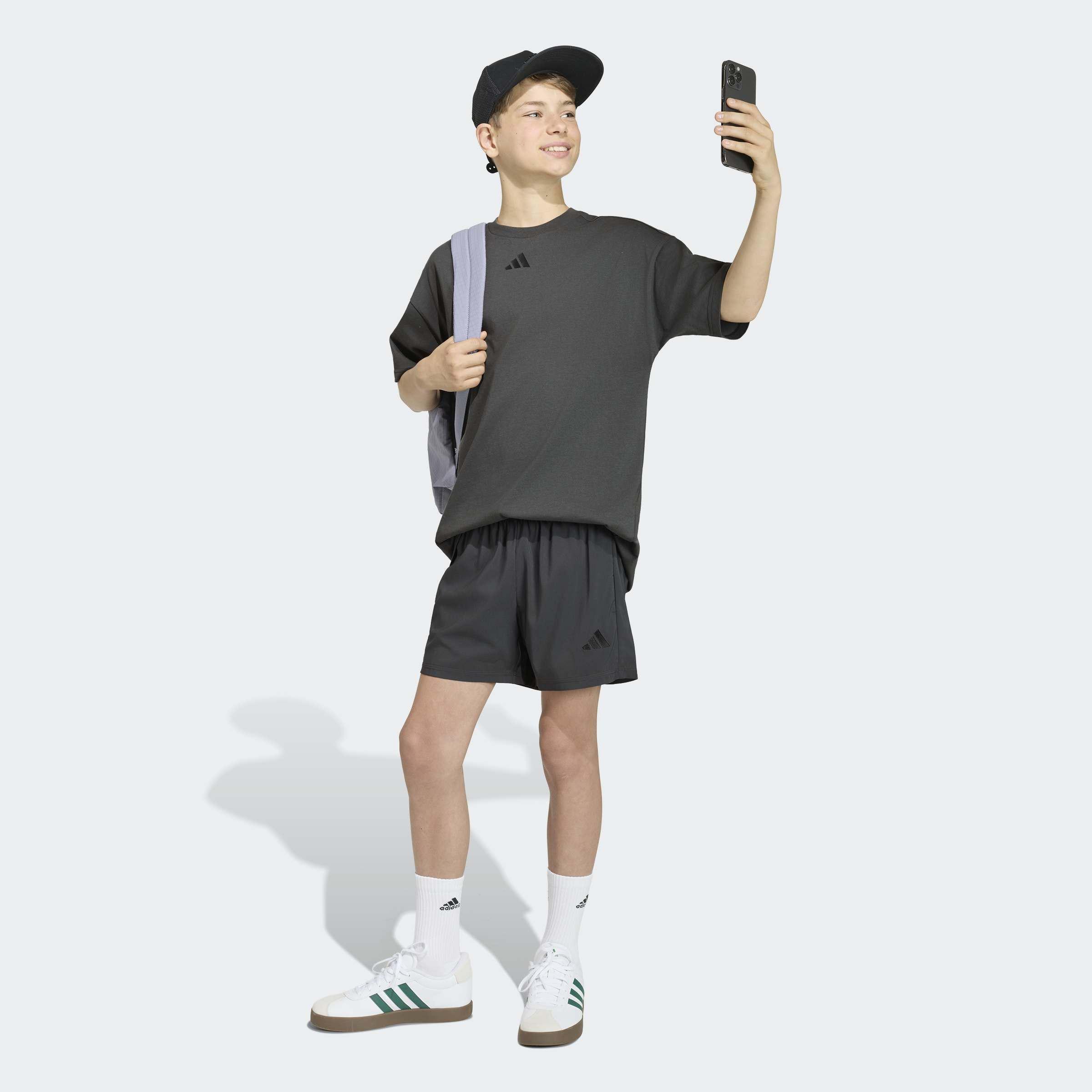 Kids Unisex Essentials T-Shirt, Grey, A701_ONE, large image number 5