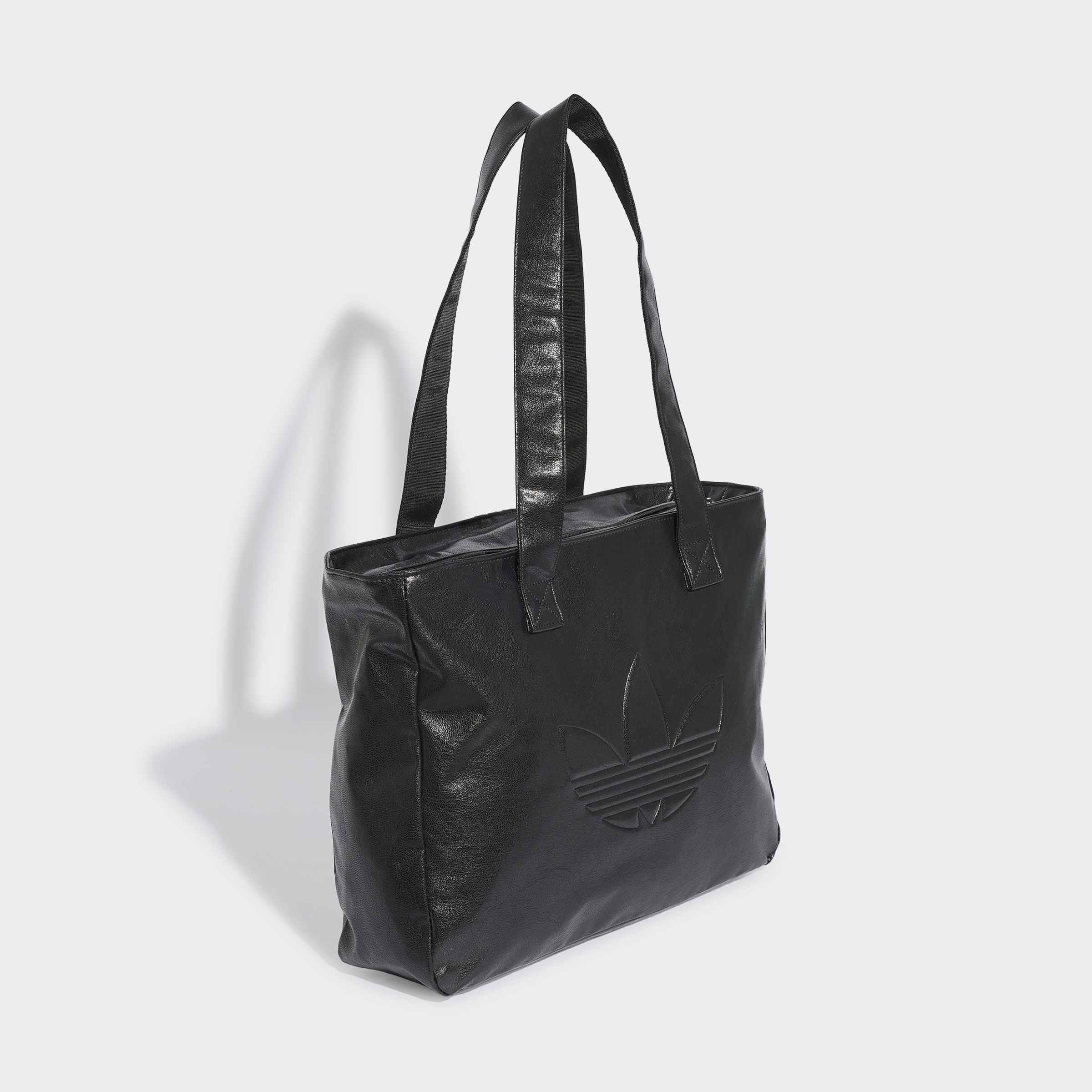 Unisex Shopper Metallic Pu Bag, Black