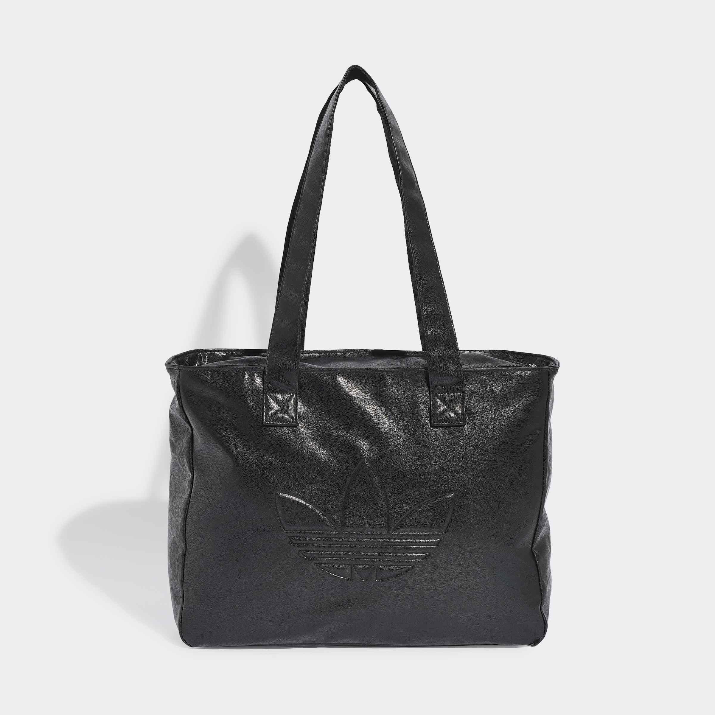 Unisex Shopper Metallic Pu Bag, Black, A701_ONE, large image number 2