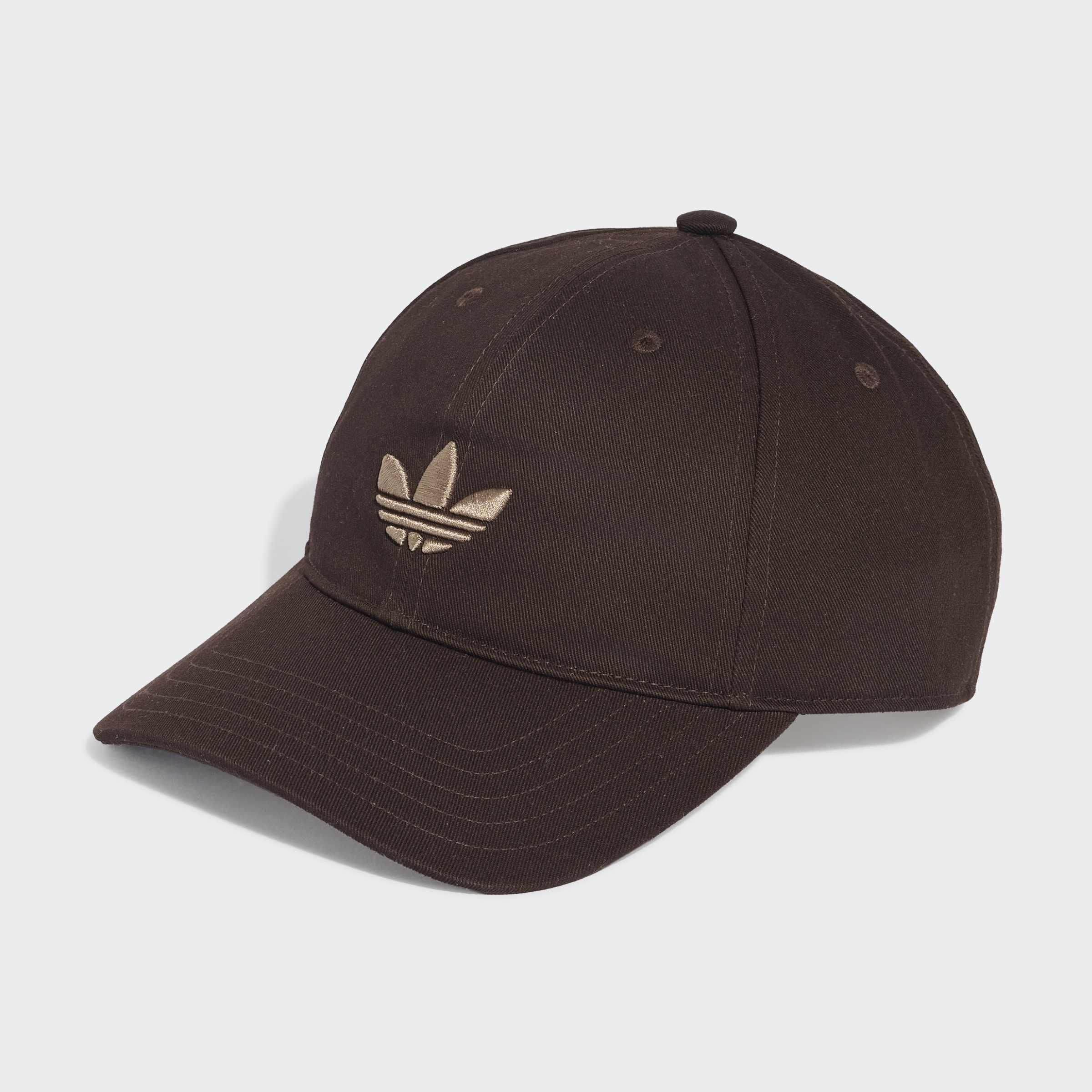 Unisex Adicolor Classic Trefoil Baseball Cap, Brown