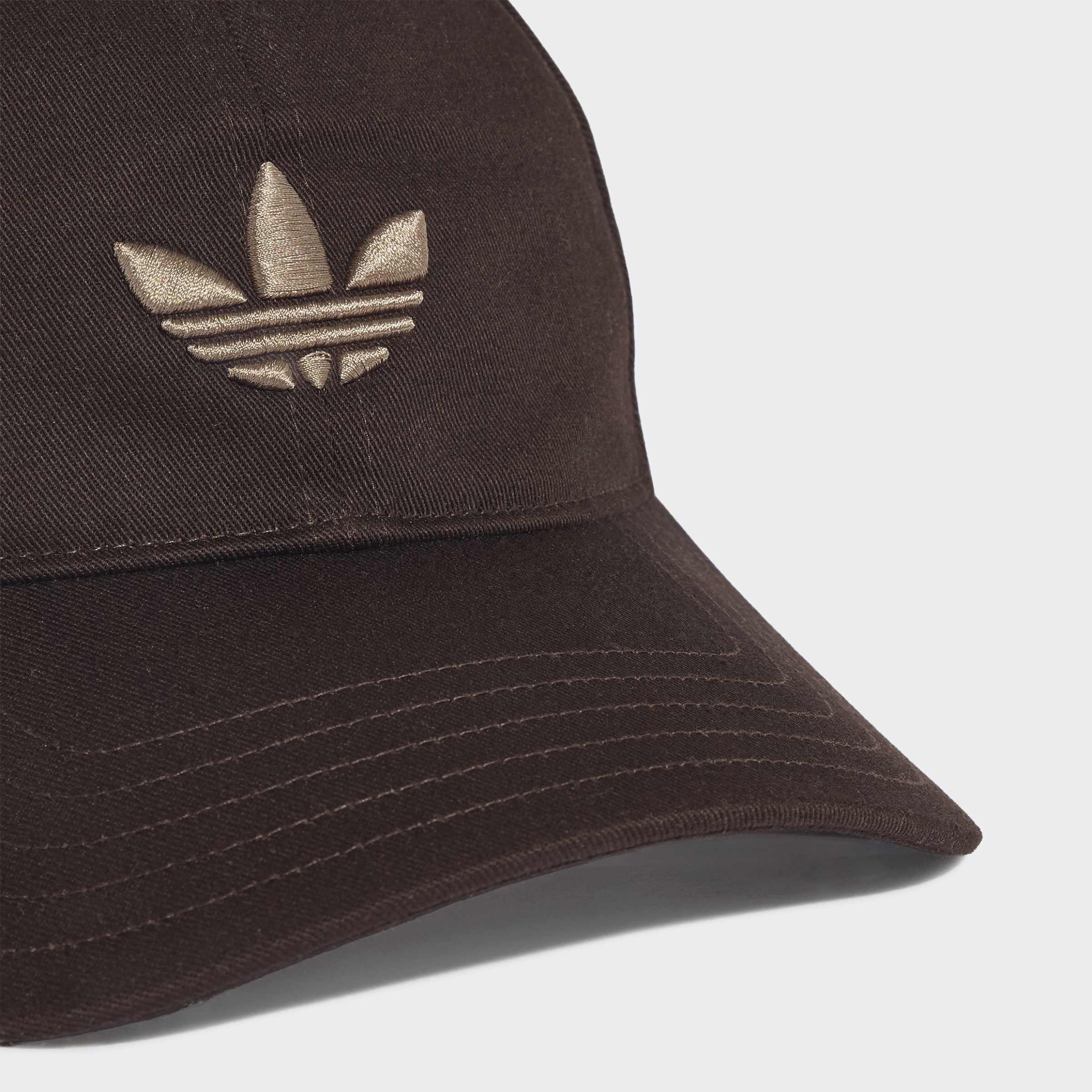Unisex Adicolor Classic Trefoil Baseball Cap, Brown, A701_ONE, large image number 2