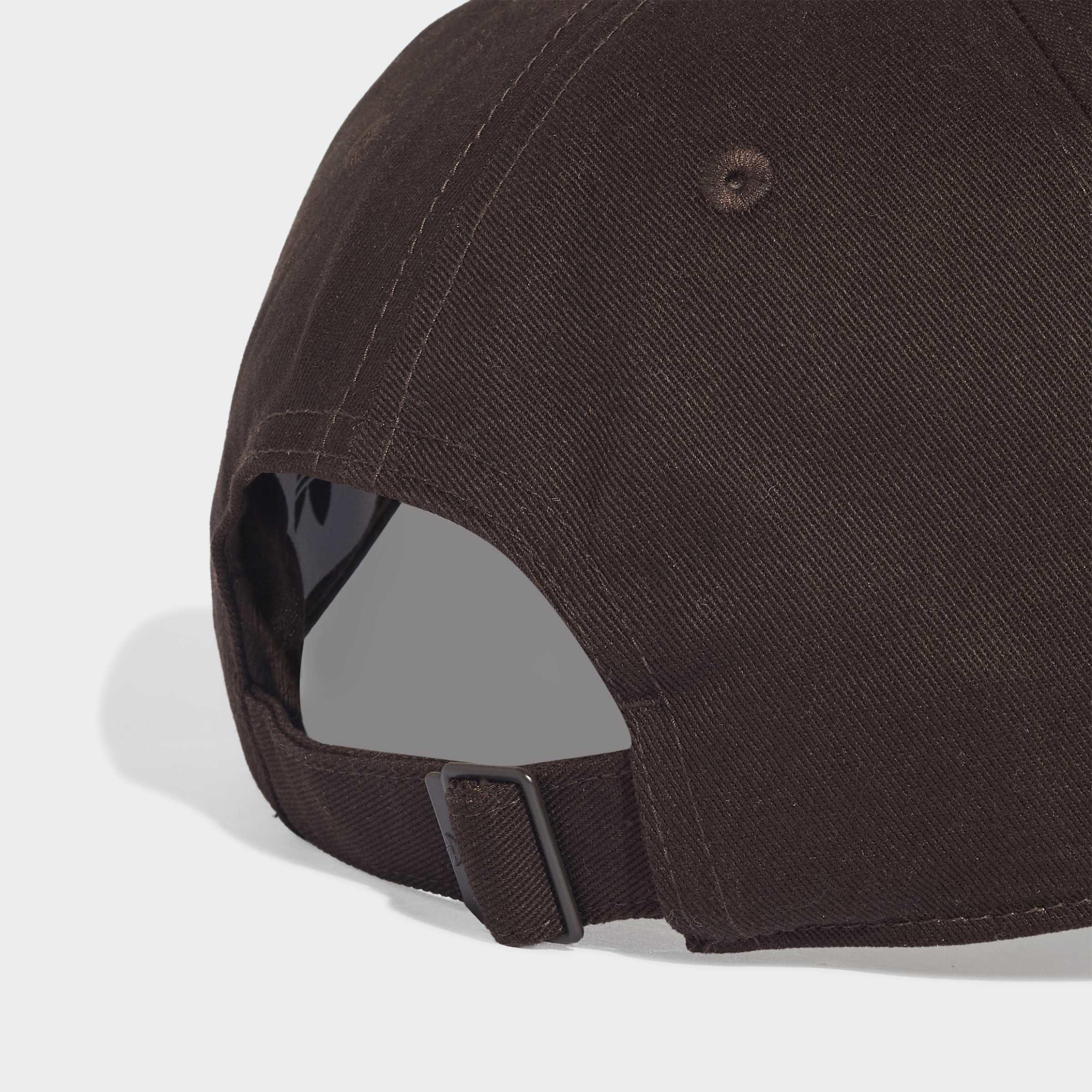 Unisex Adicolor Classic Trefoil Baseball Cap, Brown, A701_ONE, large image number 3