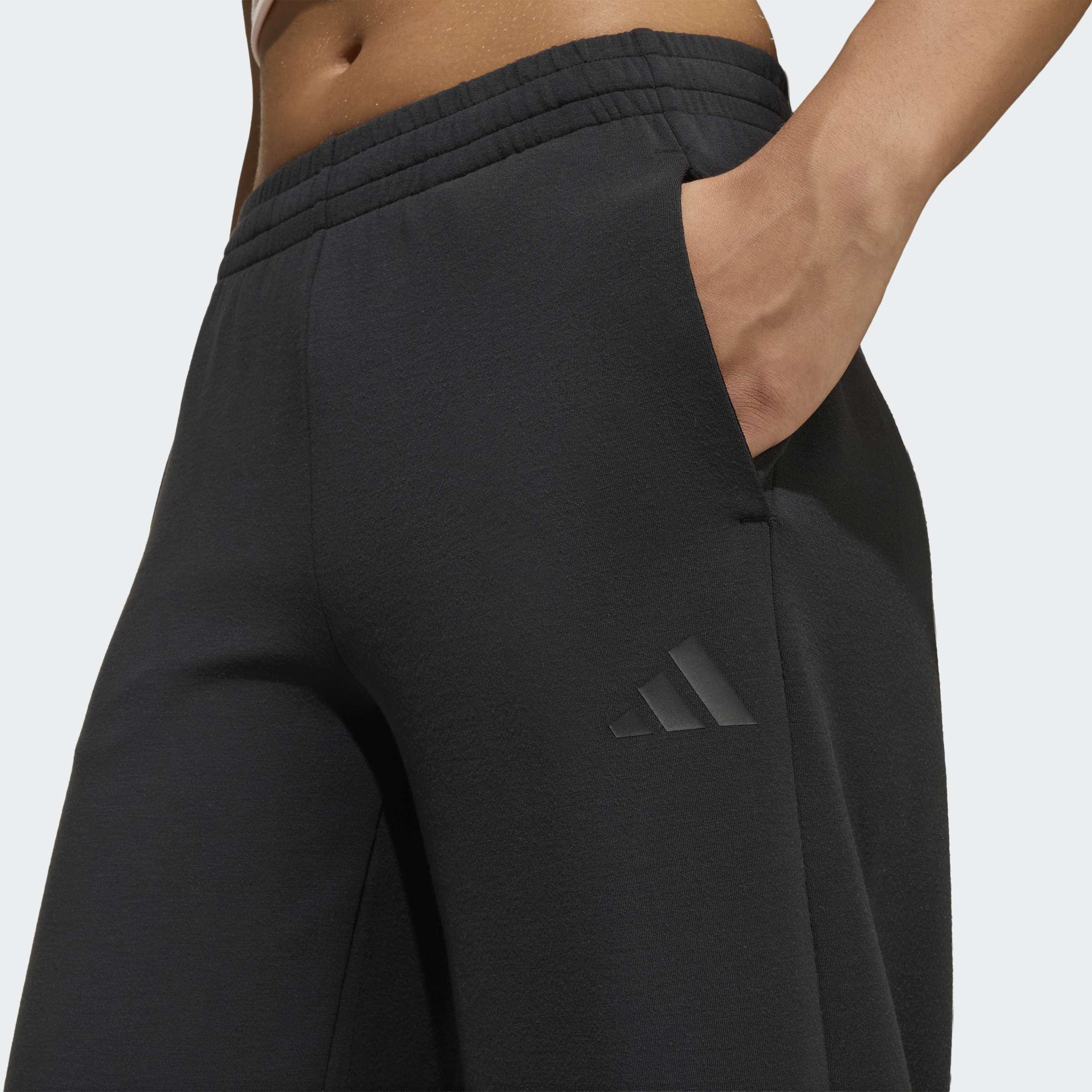 Kids Future Icons 3 Stripes Wide Leg Tracksuit Bottoms, Black, A701_ONE, large image number 3