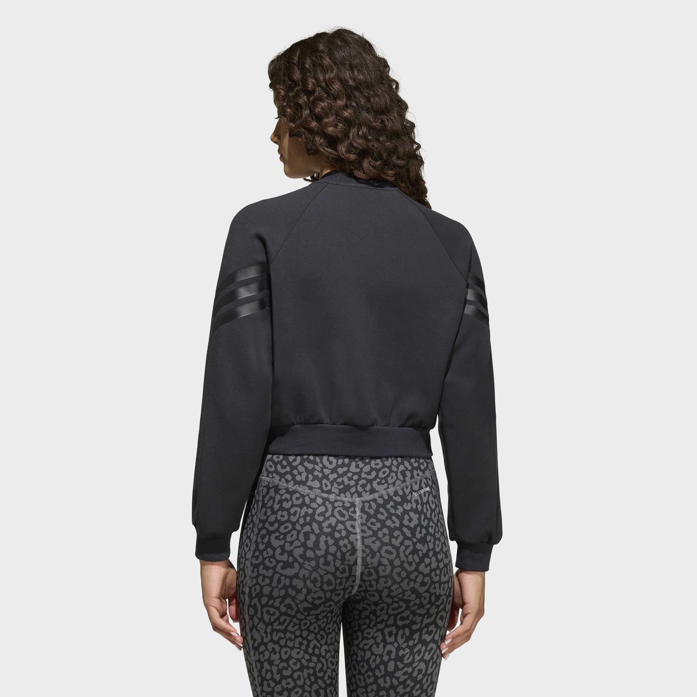 Kids Future Icons 3 Stripes Full Zip Track Top, Black, A701_ONE, large image number 1