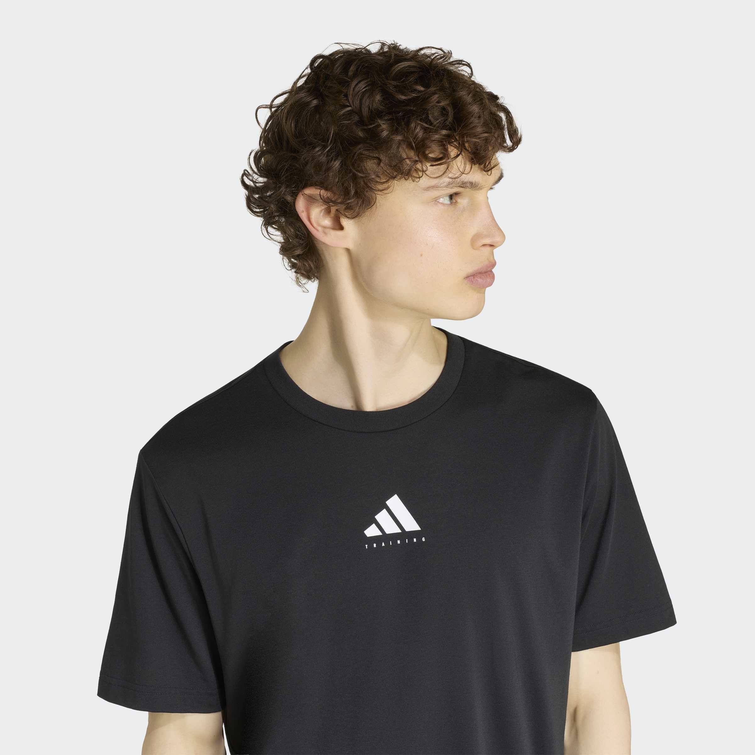 Climacool Category Training Graphic T-Shirt, Black, A701_ONE, large image number 3