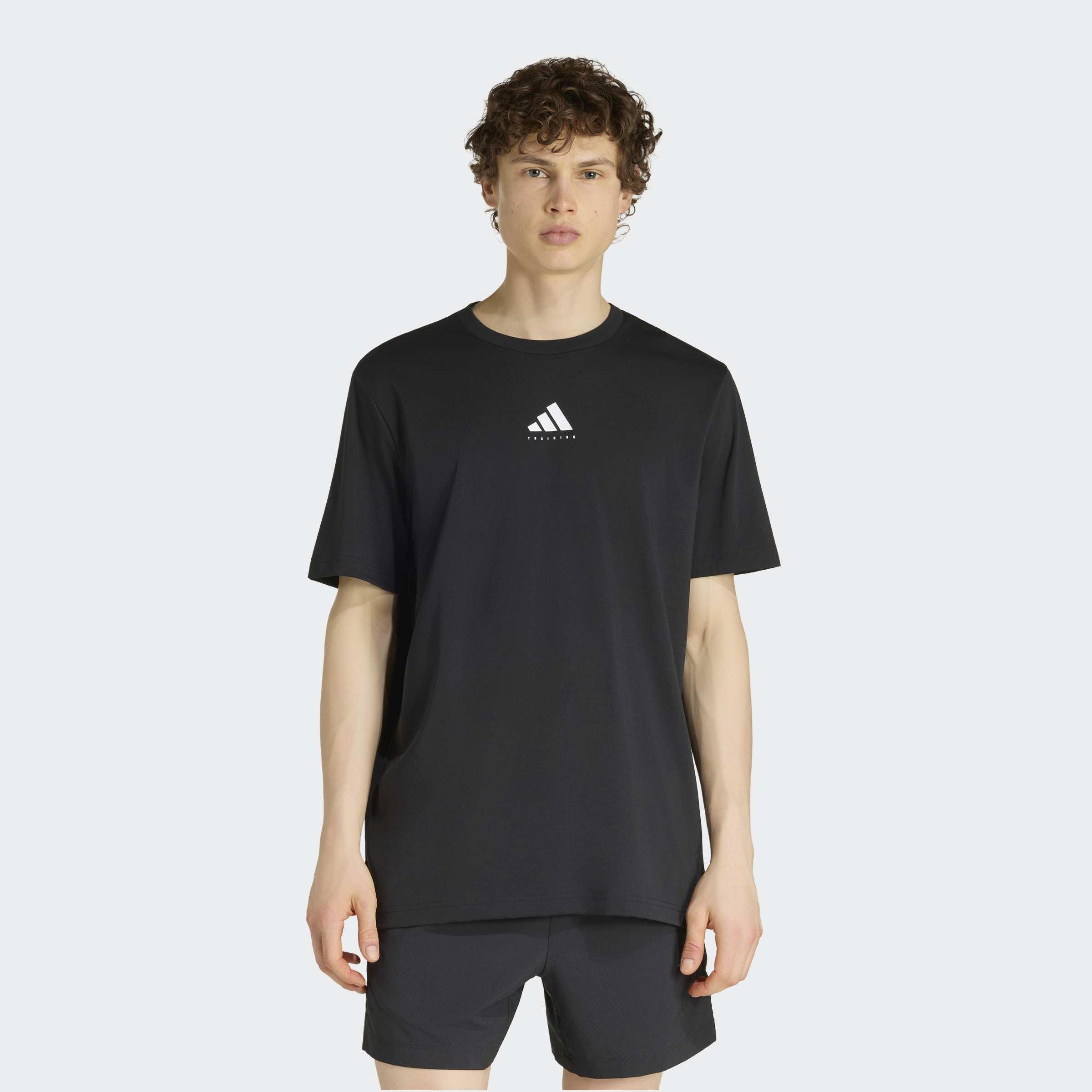 Climacool Category Training Graphic T-Shirt, Black, A701_ONE, large image number 4