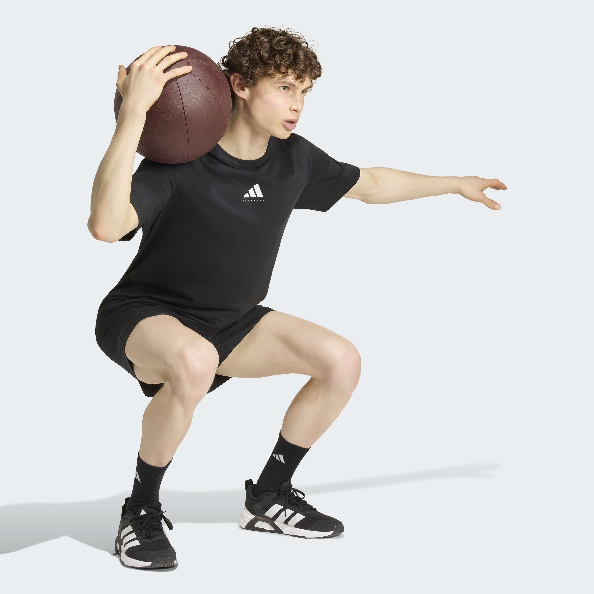 Climacool Category Training Graphic T-Shirt, Black, A701_ONE, large image number 5