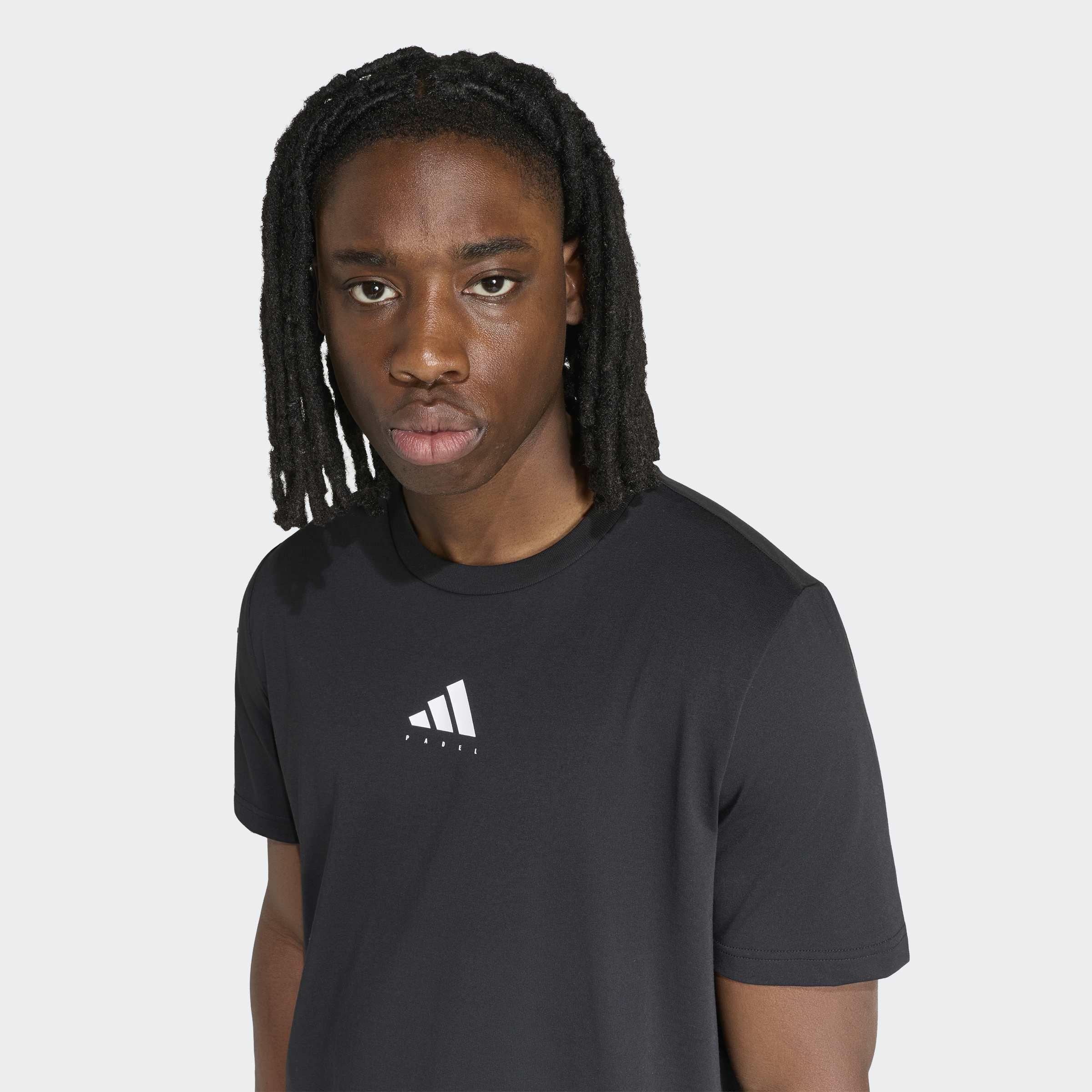 Padel Category Graphic T-Shirt, Black, A701_ONE, large image number 2