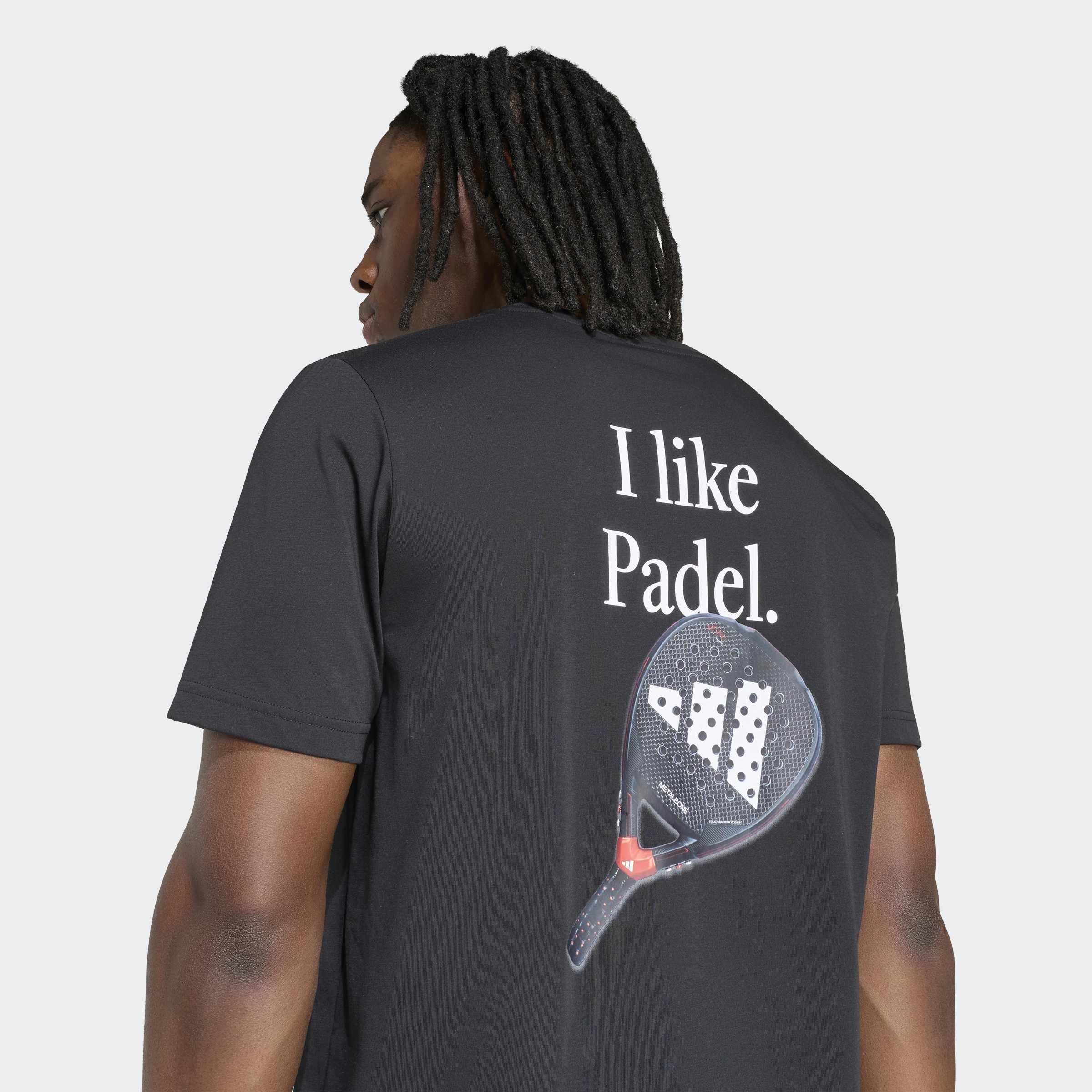Padel Category Graphic T-Shirt, Black, A701_ONE, large image number 3