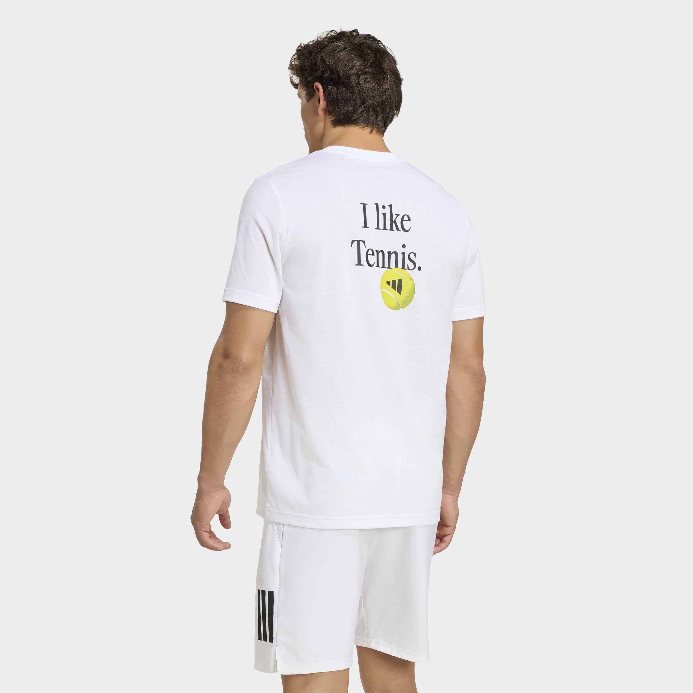 Tennis Category Graphic T-Shirt, White