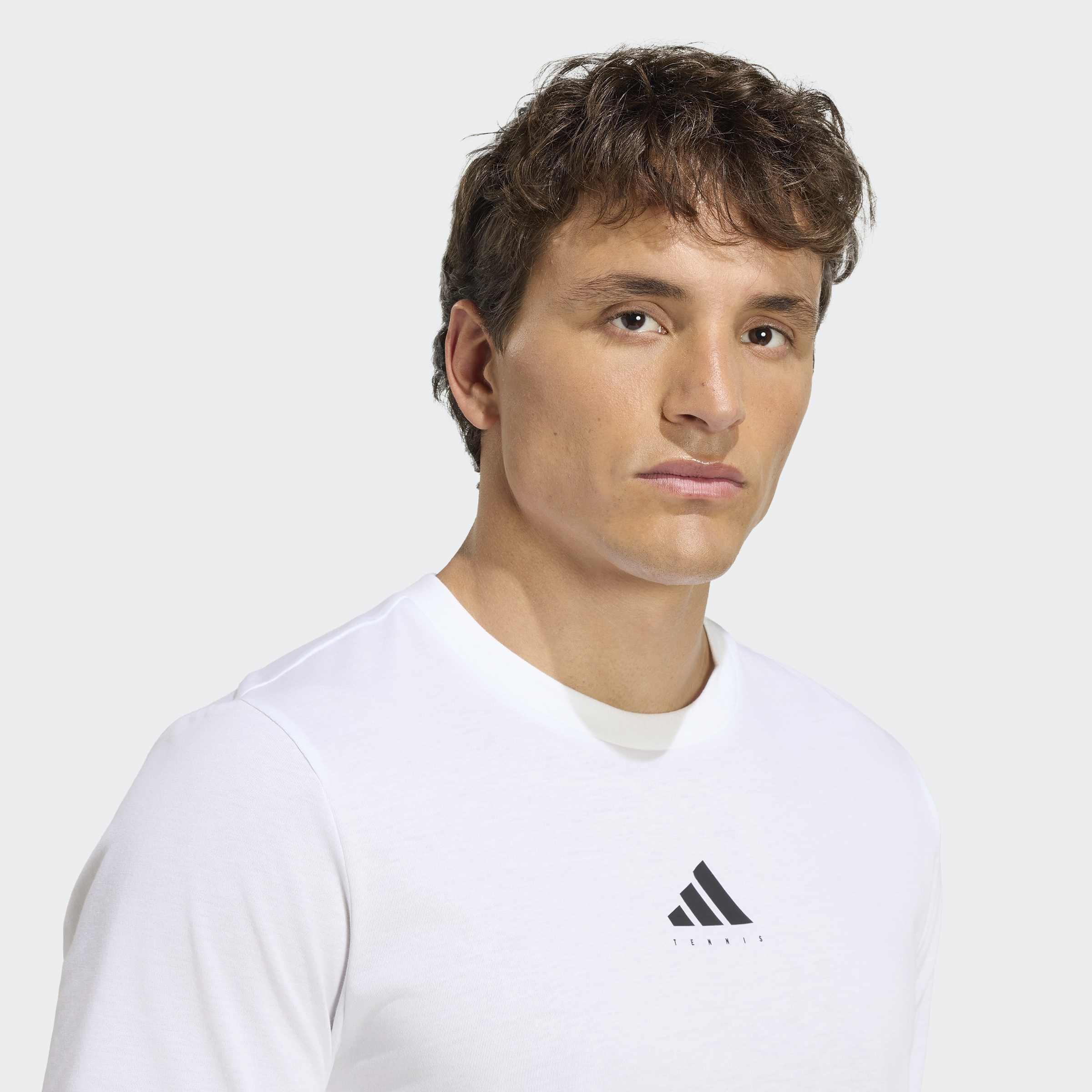 Tennis Category Graphic T-Shirt, White, A701_ONE, large image number 2