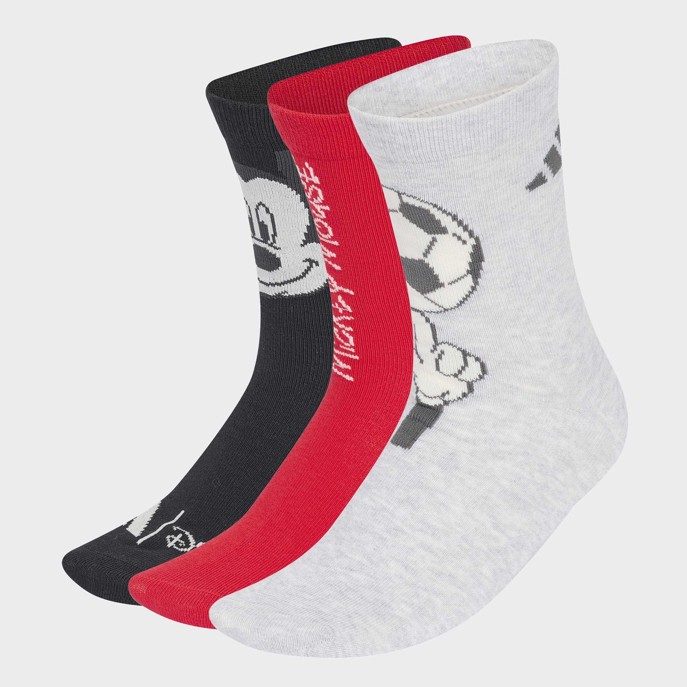 Kids Unisex adidas Disney Mickey Mouse Socks, Multicolour, A701_ONE, large image number 0