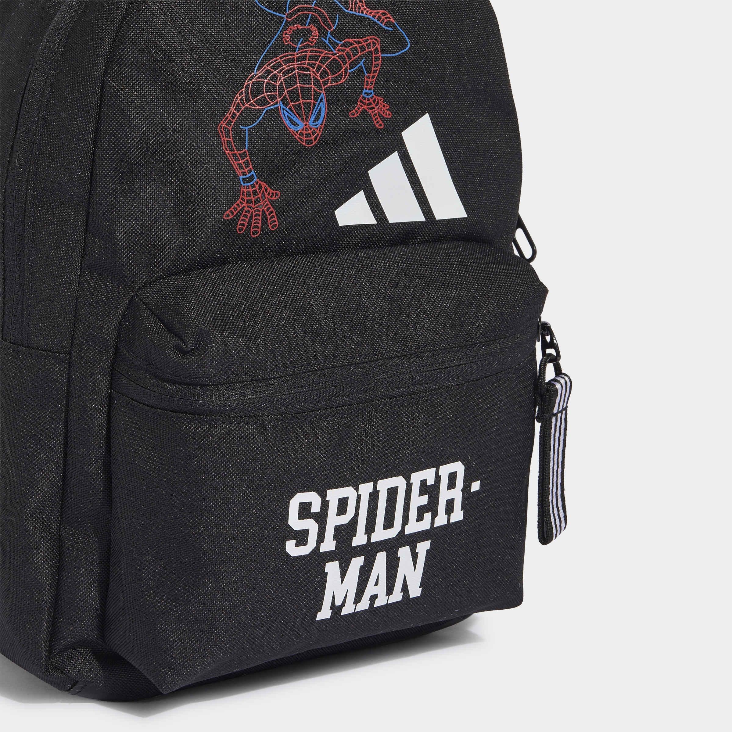 Kids Unisex adidas Marvel Spider-Man Backpack, Black, A701_ONE, large image number 4