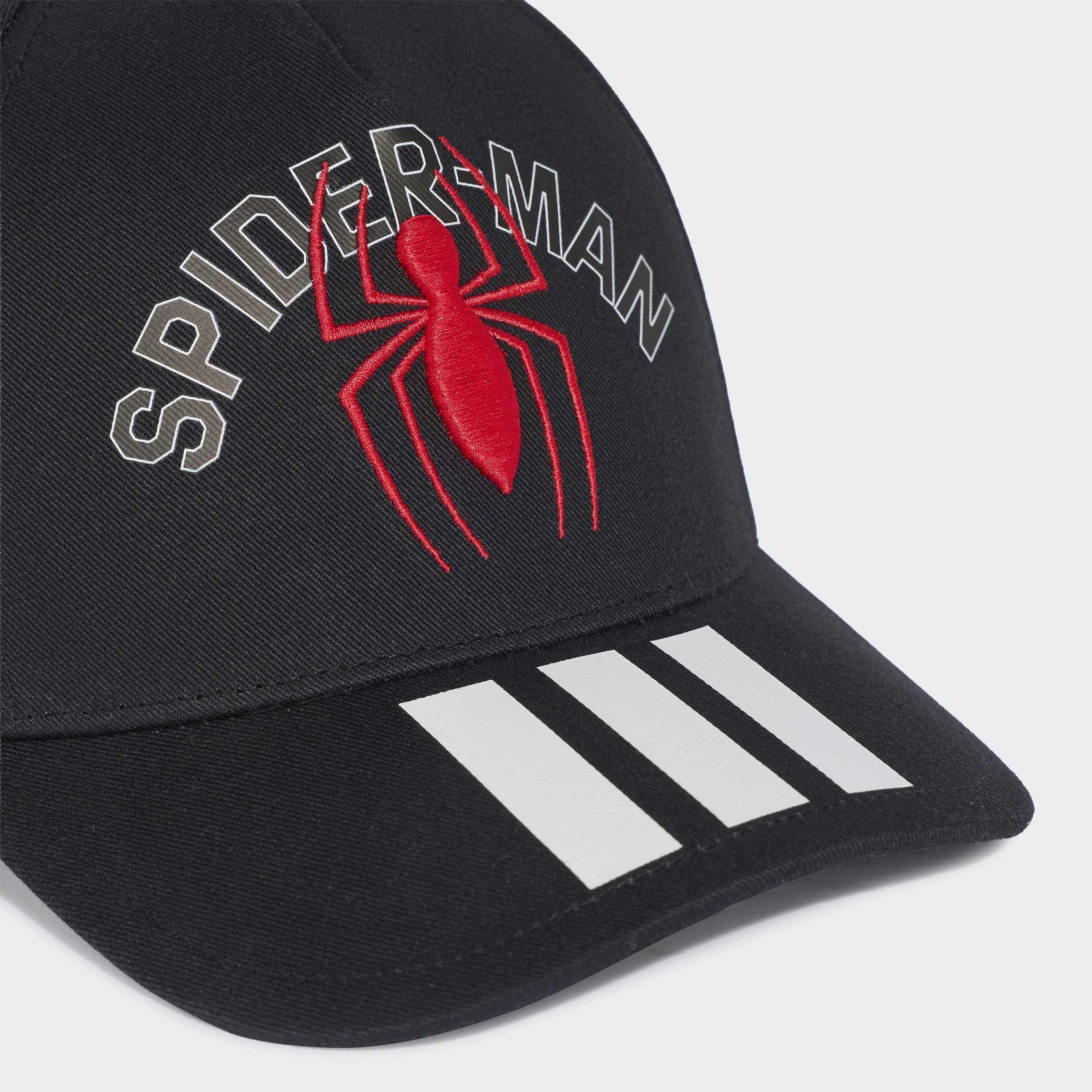 Kids Unisex adidas Marvel Spider-Man Cap, Black, A701_ONE, large image number 2