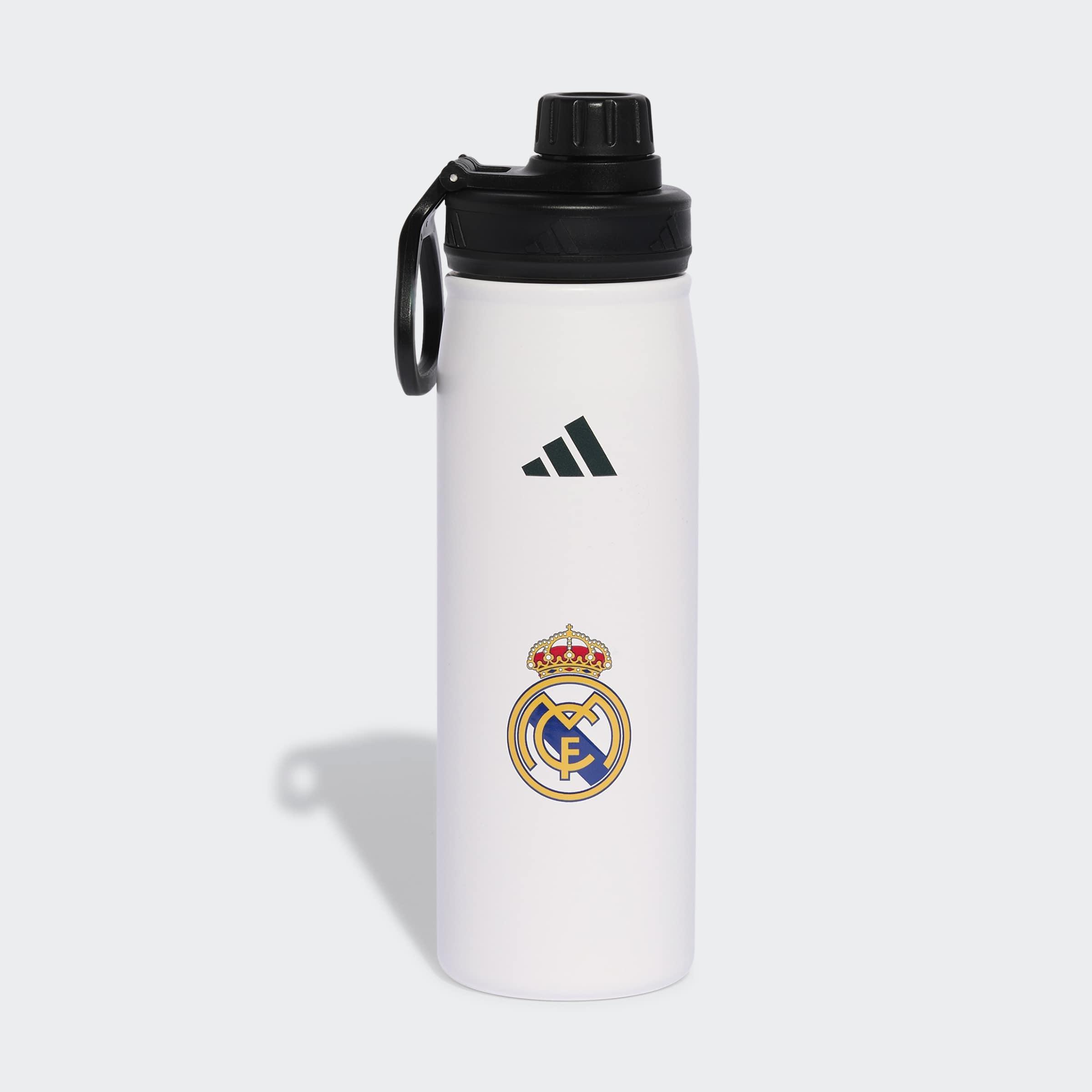Unisex Real Madrid Metal Water Bottle, White