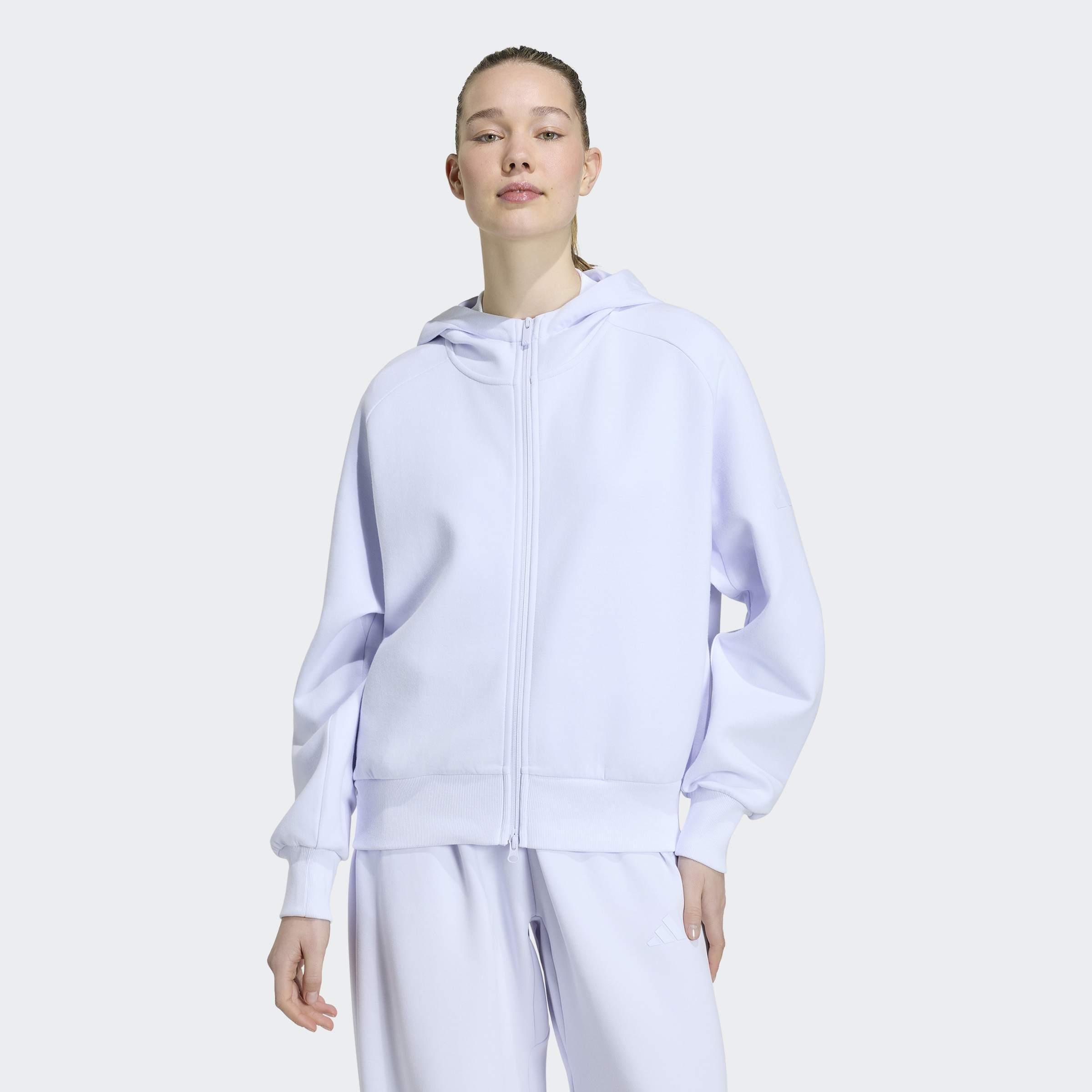 Soft Lux Full-Zip Hoodie, Purple, A701_ONE, large image number 5